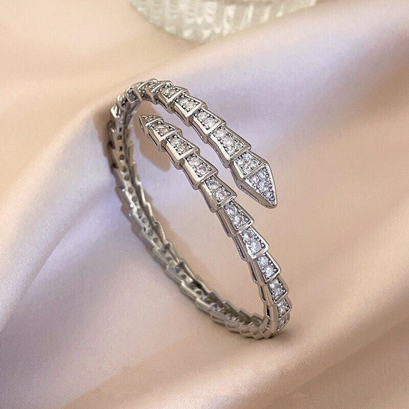 Microencrusted with zircon snake head spirit snake bracelet 720447791205