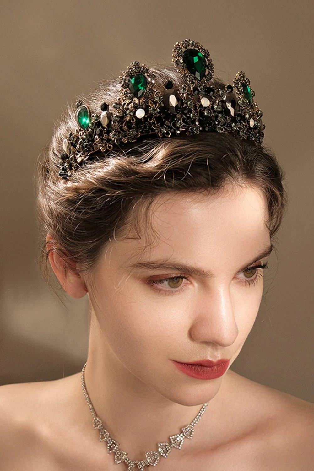 Alloy Tiaras with Rhinestone CH0401