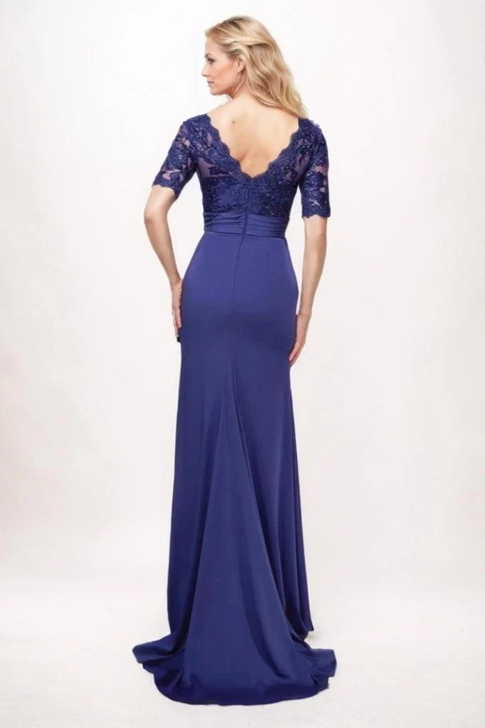 Sheath-Column Maxi Chiffon Mother Of The Bride Dress CM0304