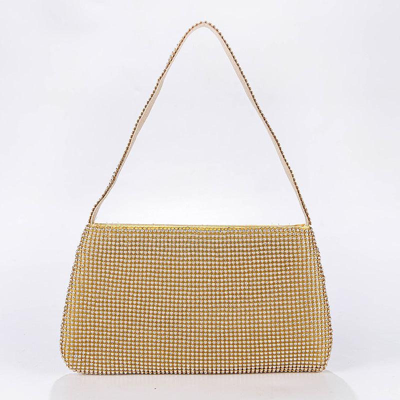 Diamond set trapezoid diamond evening bag 789232822034