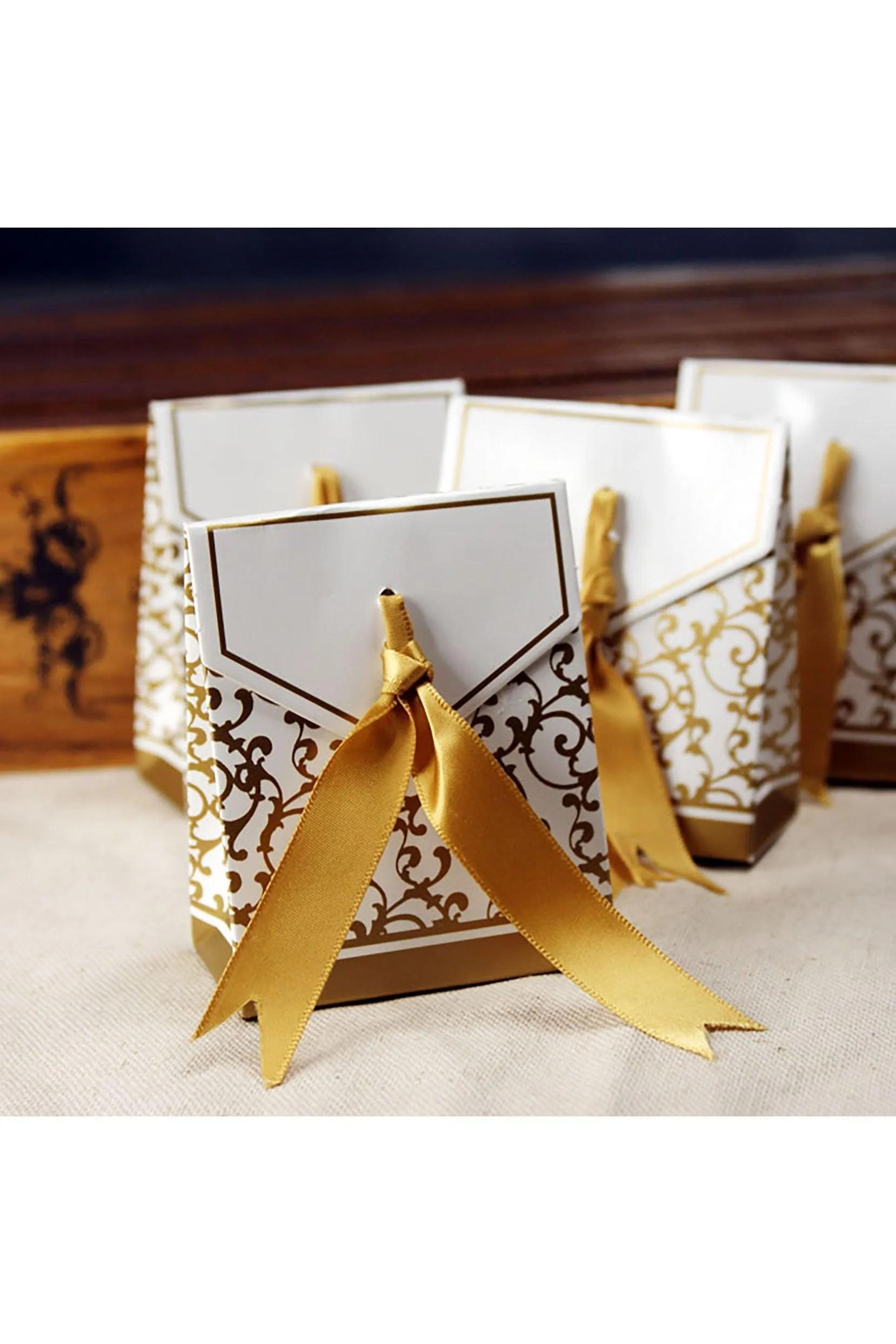 25th/50th Silver/Gold Anniversary Favor Boxes CGF0260 (Set of 12 pcs)