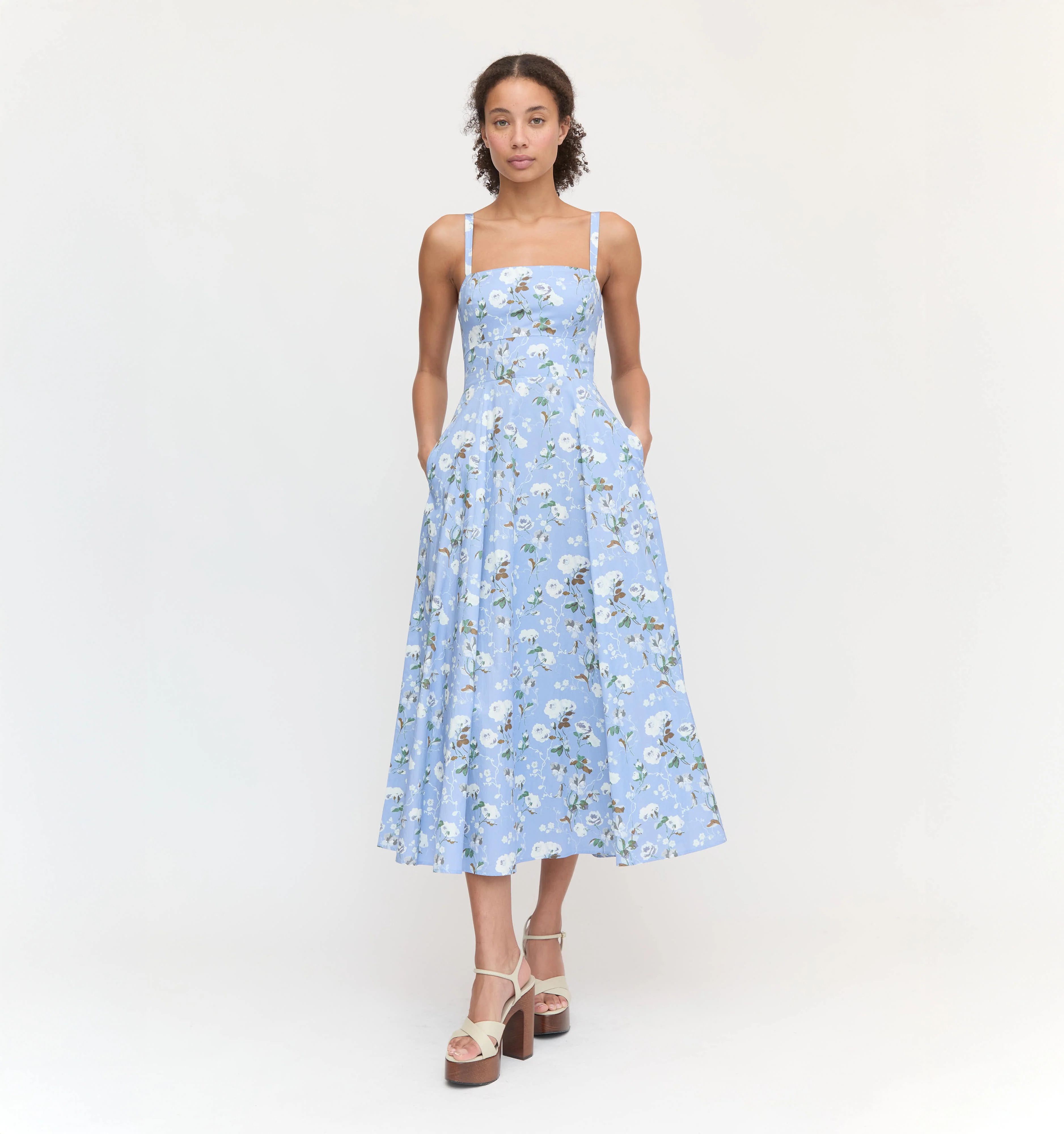 The Margot Dress - Sky Bluebonnet