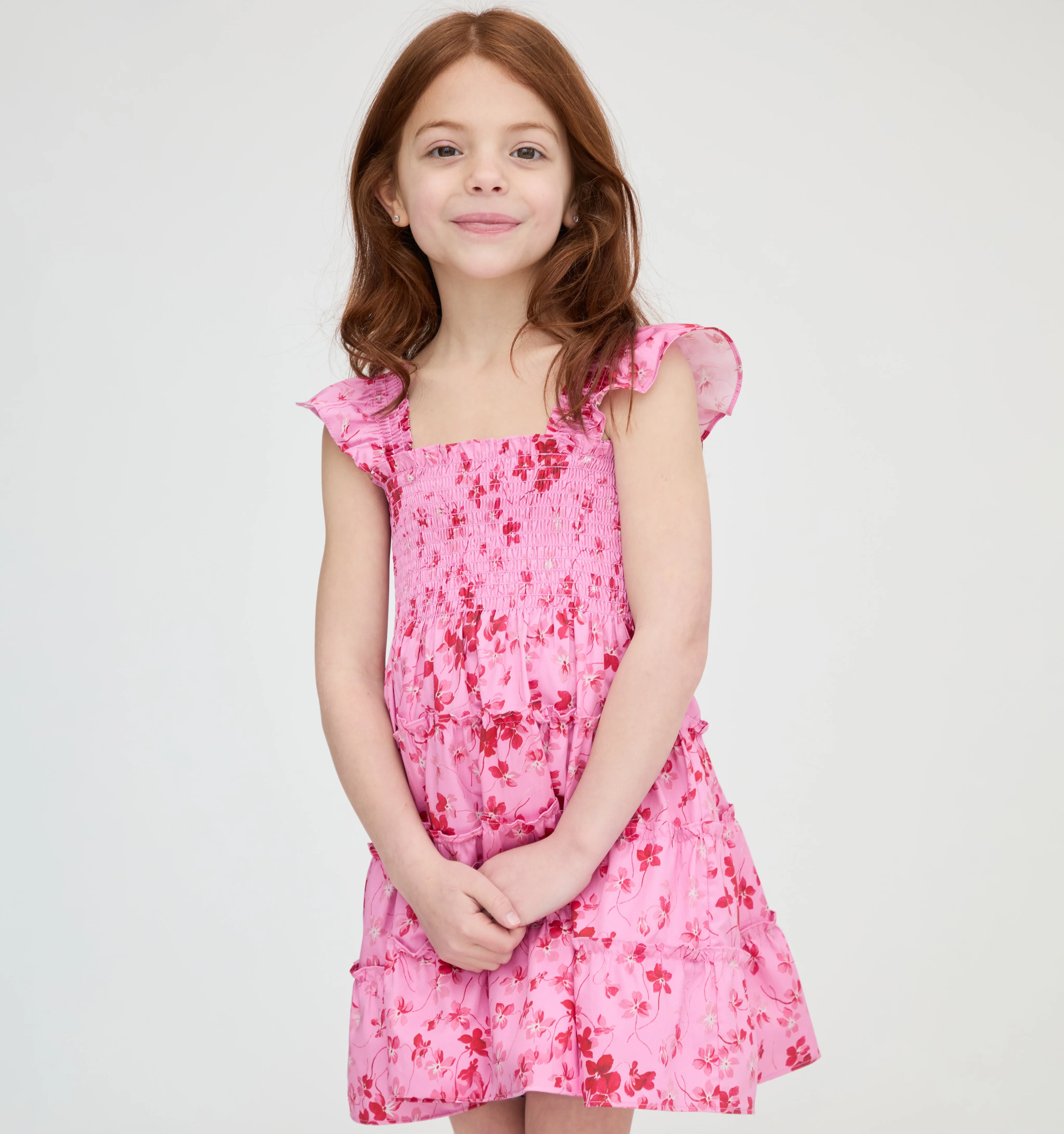 The Tiny Ellie Nap Dress - Pink Sweet Peas