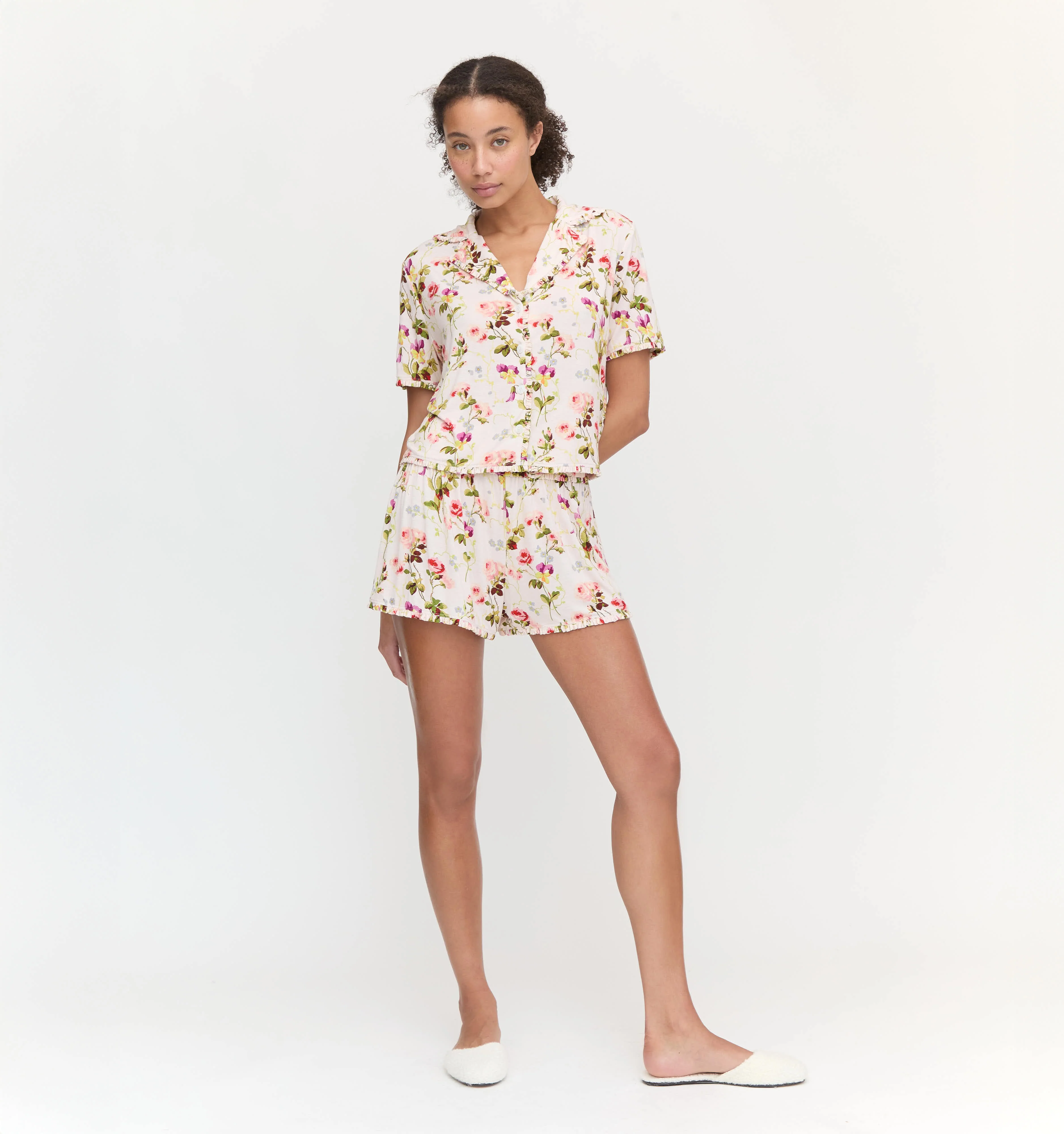 The Paige Pajama Set - Pink Bluebonnet