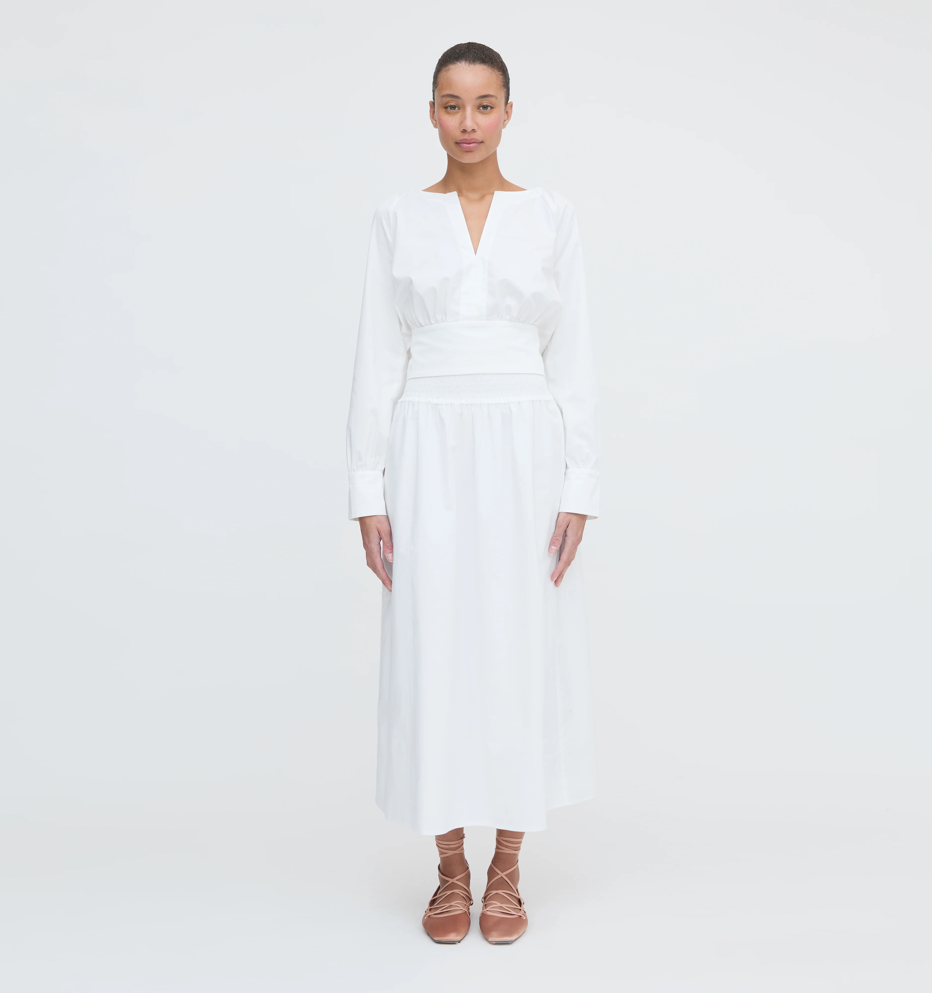 The Delphine Nap Skirt - White