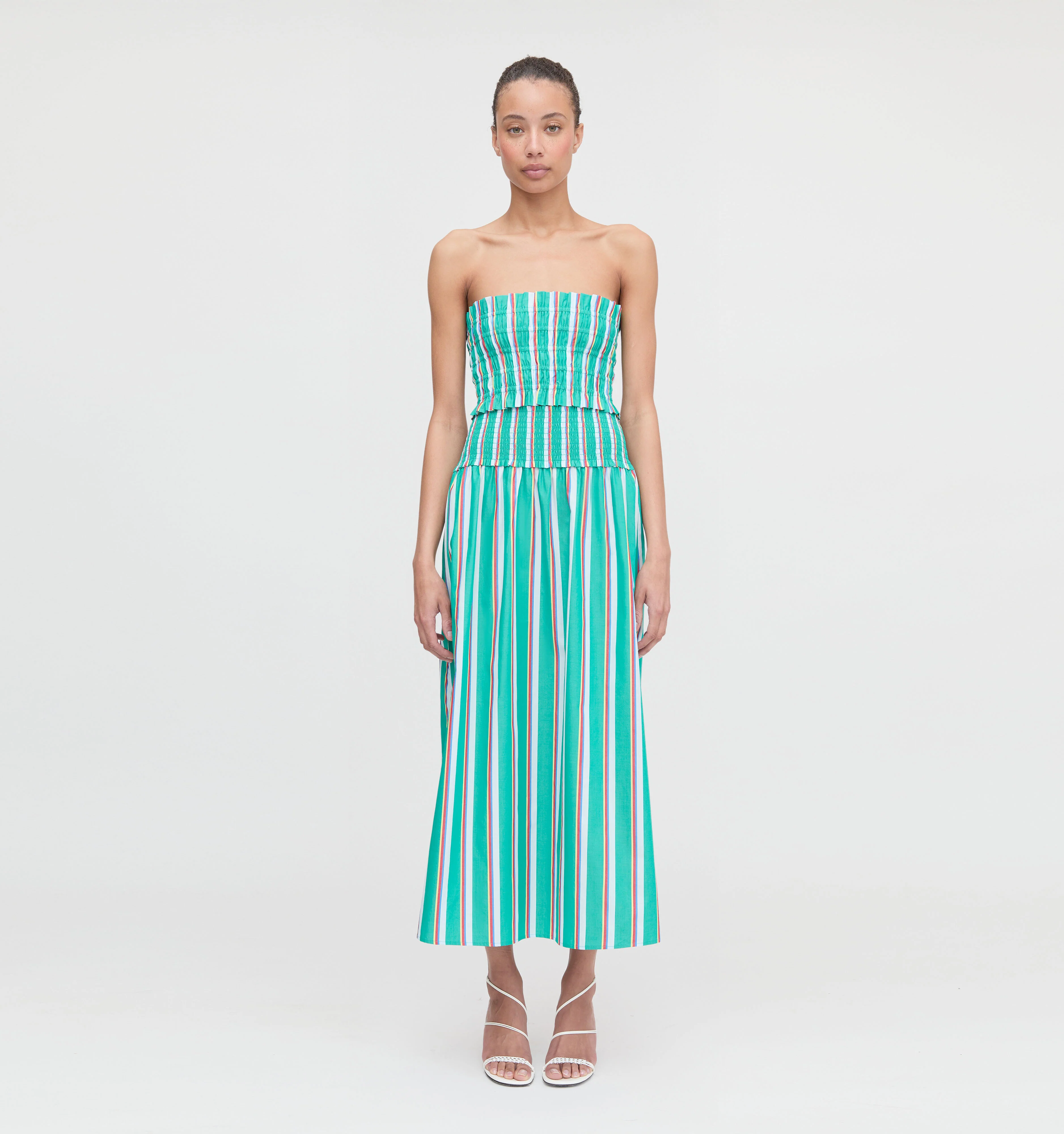 The Delphine Nap Skirt - Sunset Stripe