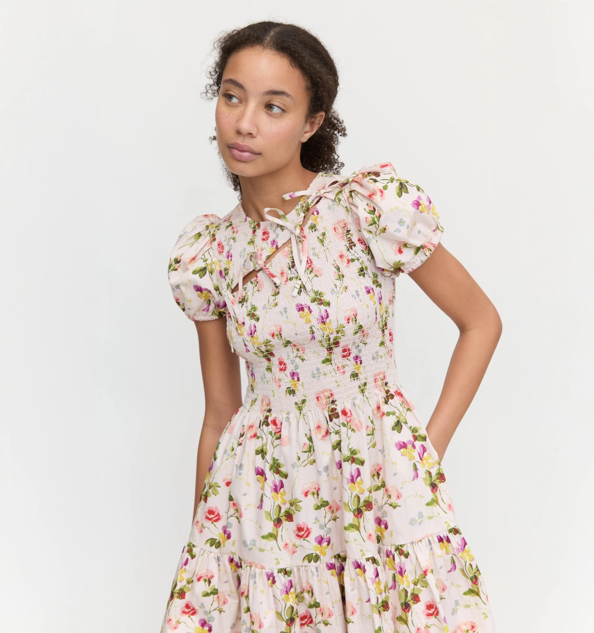 The Gia Mini Nap Dress - Pink Bluebonnet