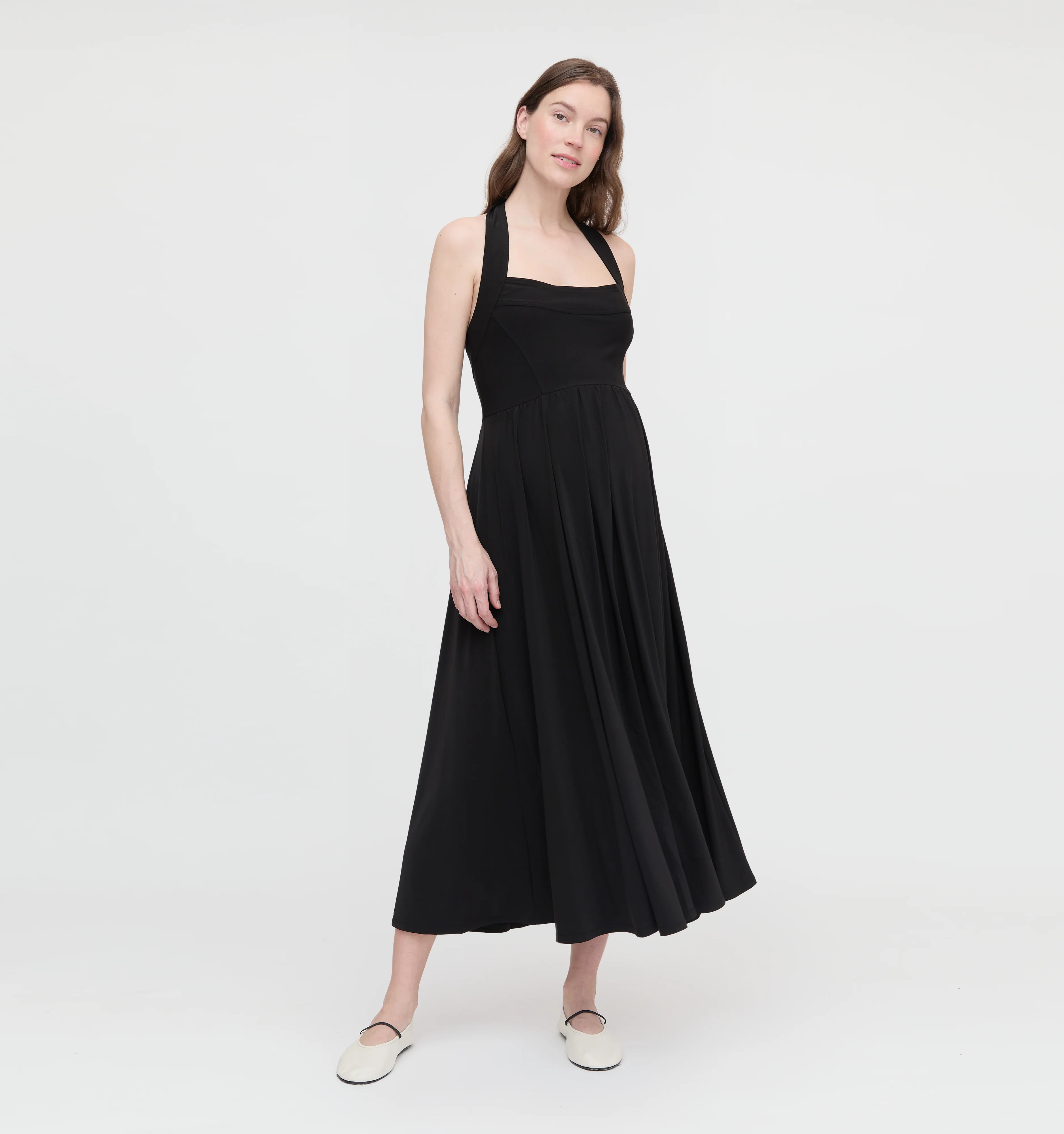 The Maternity Fleur Dress - Black Jersey