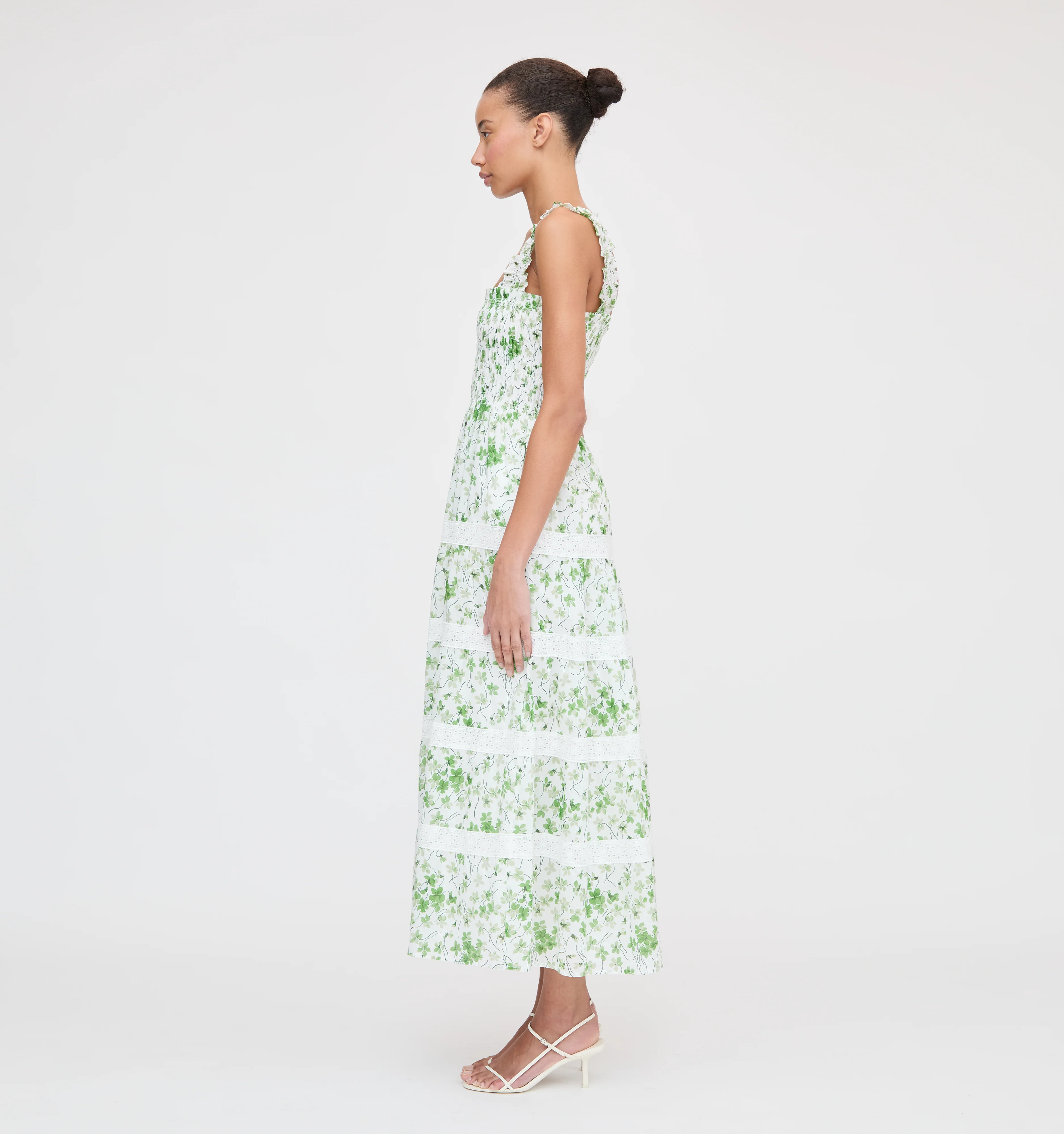 The Kimmy Nap Dress - Green Sweet Peas