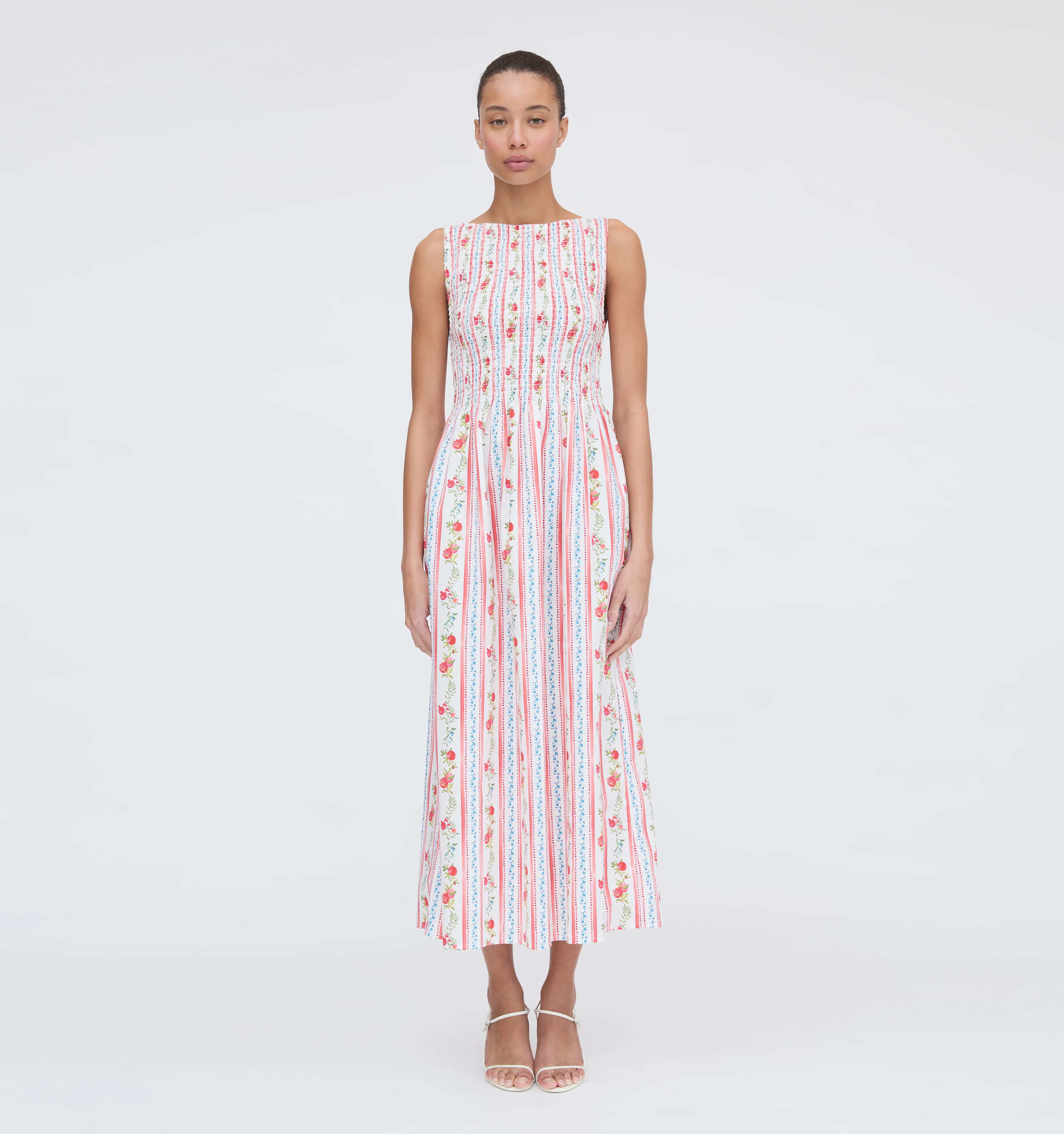 The Cosima Nap Dress - Pomegranate Stripe