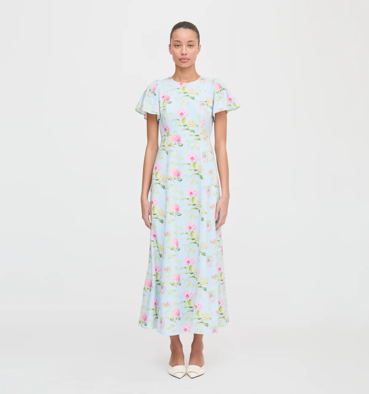 The Dominique Dress - Hydrangea Chintz