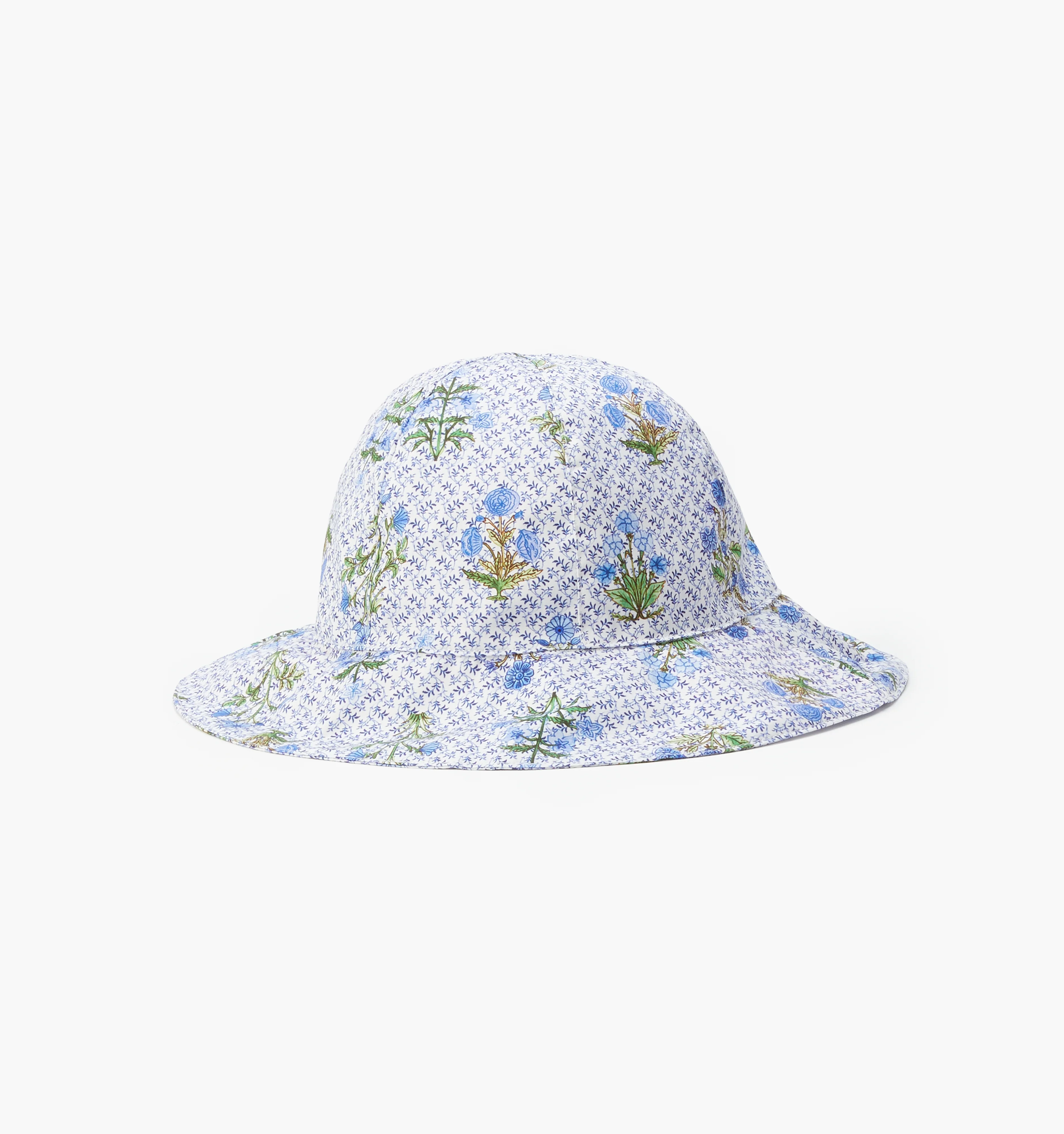 The Baby Sunhat - Blue Block Print