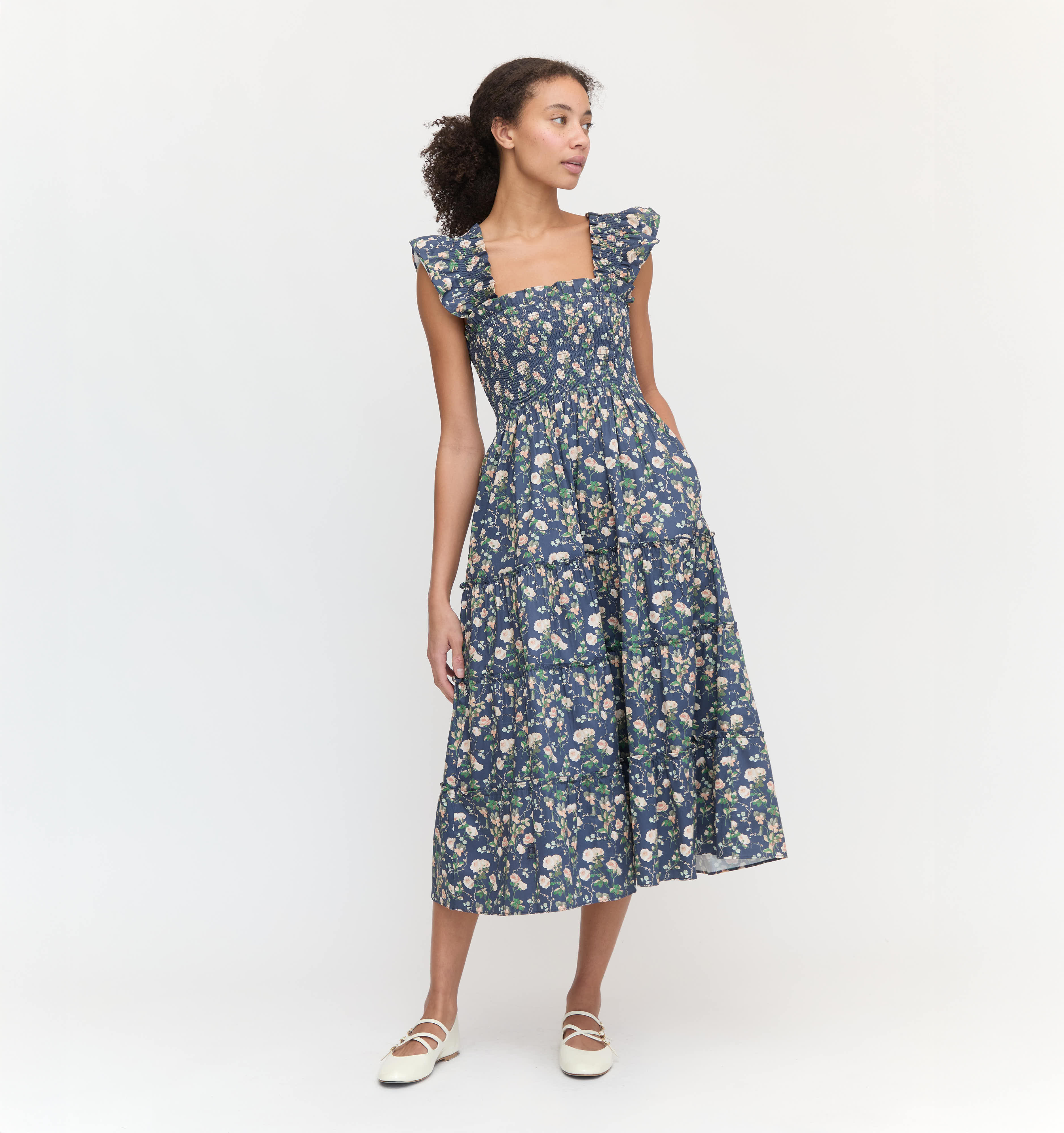 The Ellie Nap Dress - Navy Bluebonnet