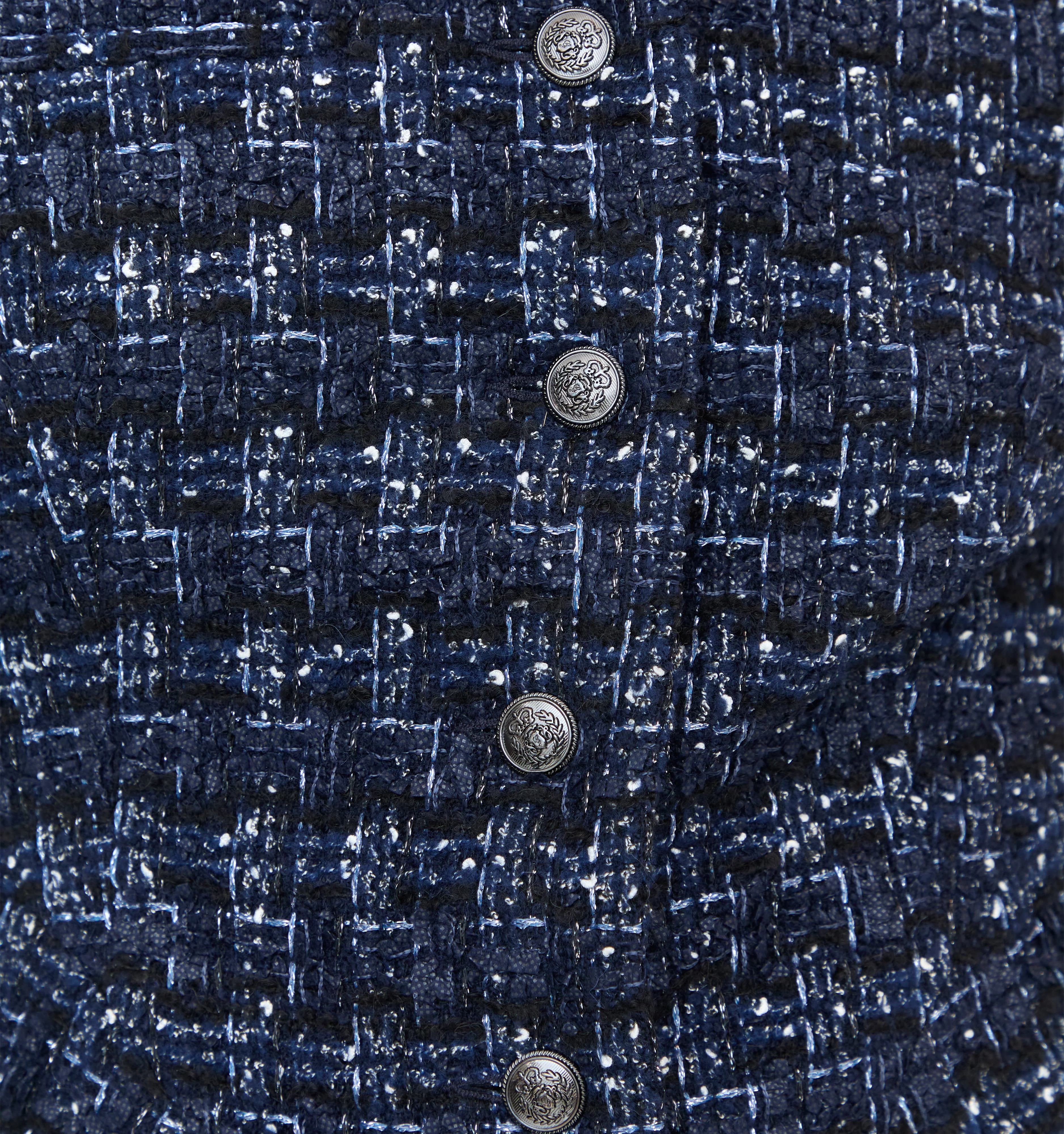 The Valentina Jacket - Navy Tweed