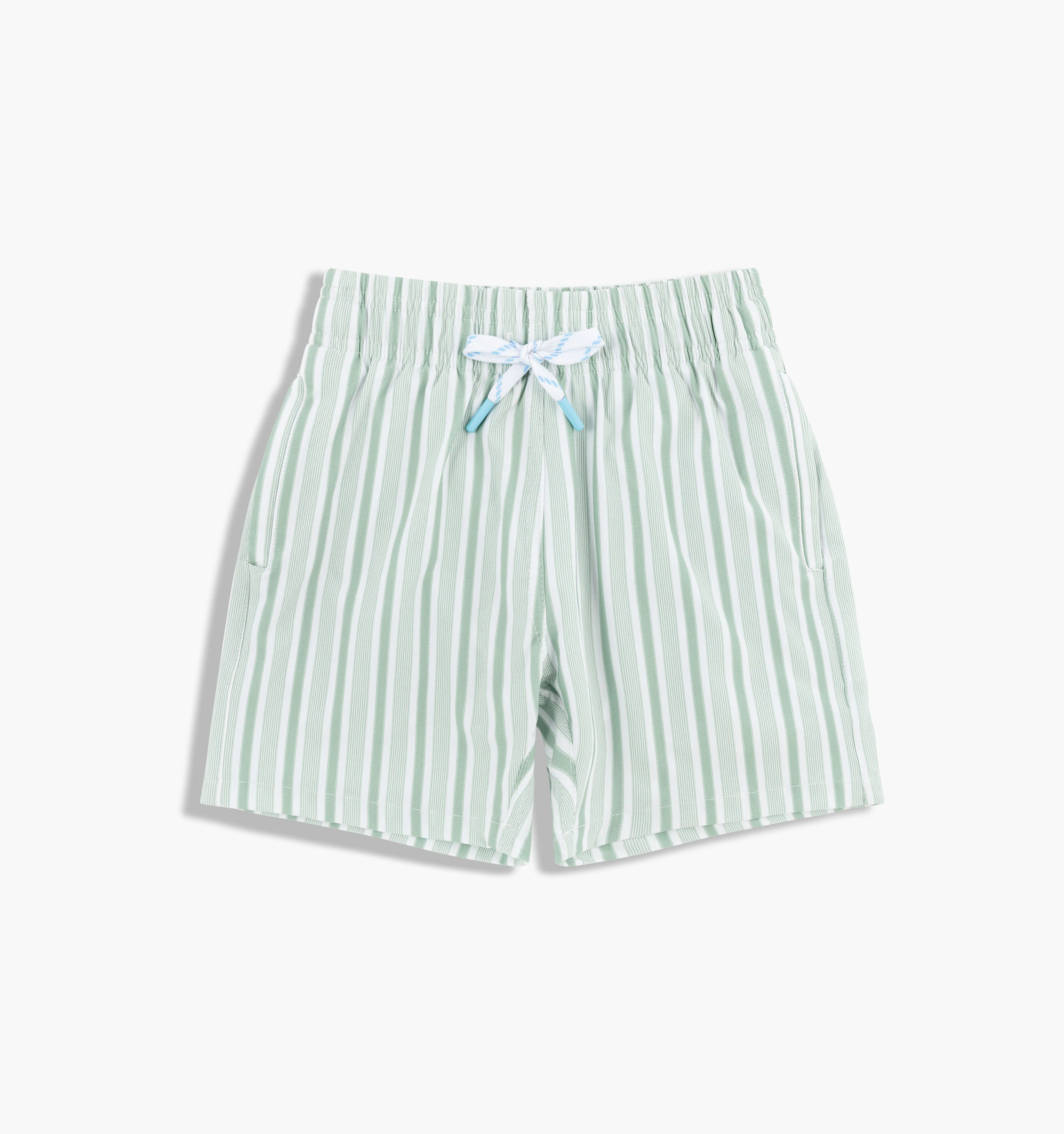 The Baby Julien Swim Trunk - Apple Green Stripe