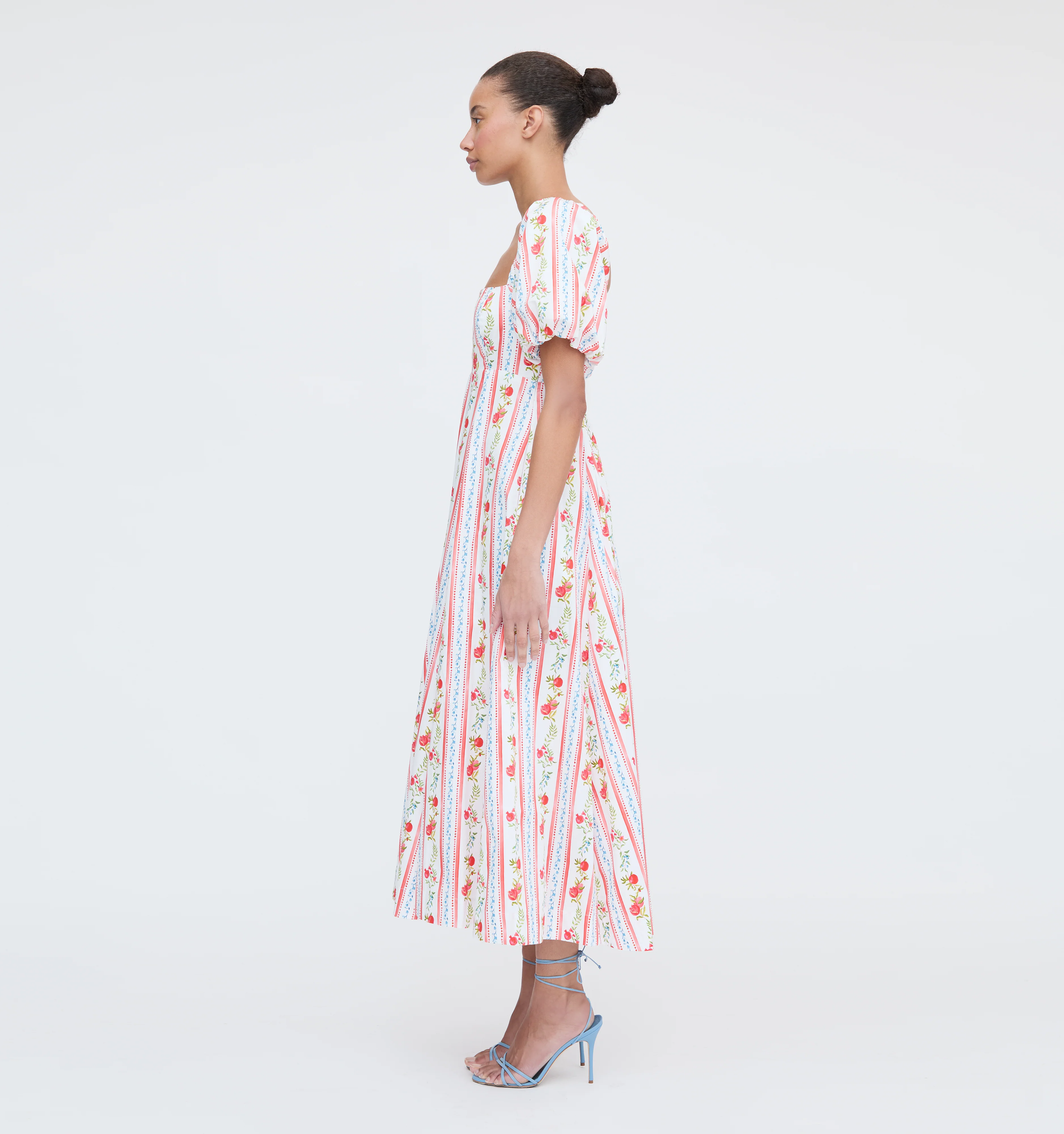 The Matilda Dress - Pomegranate Stripe