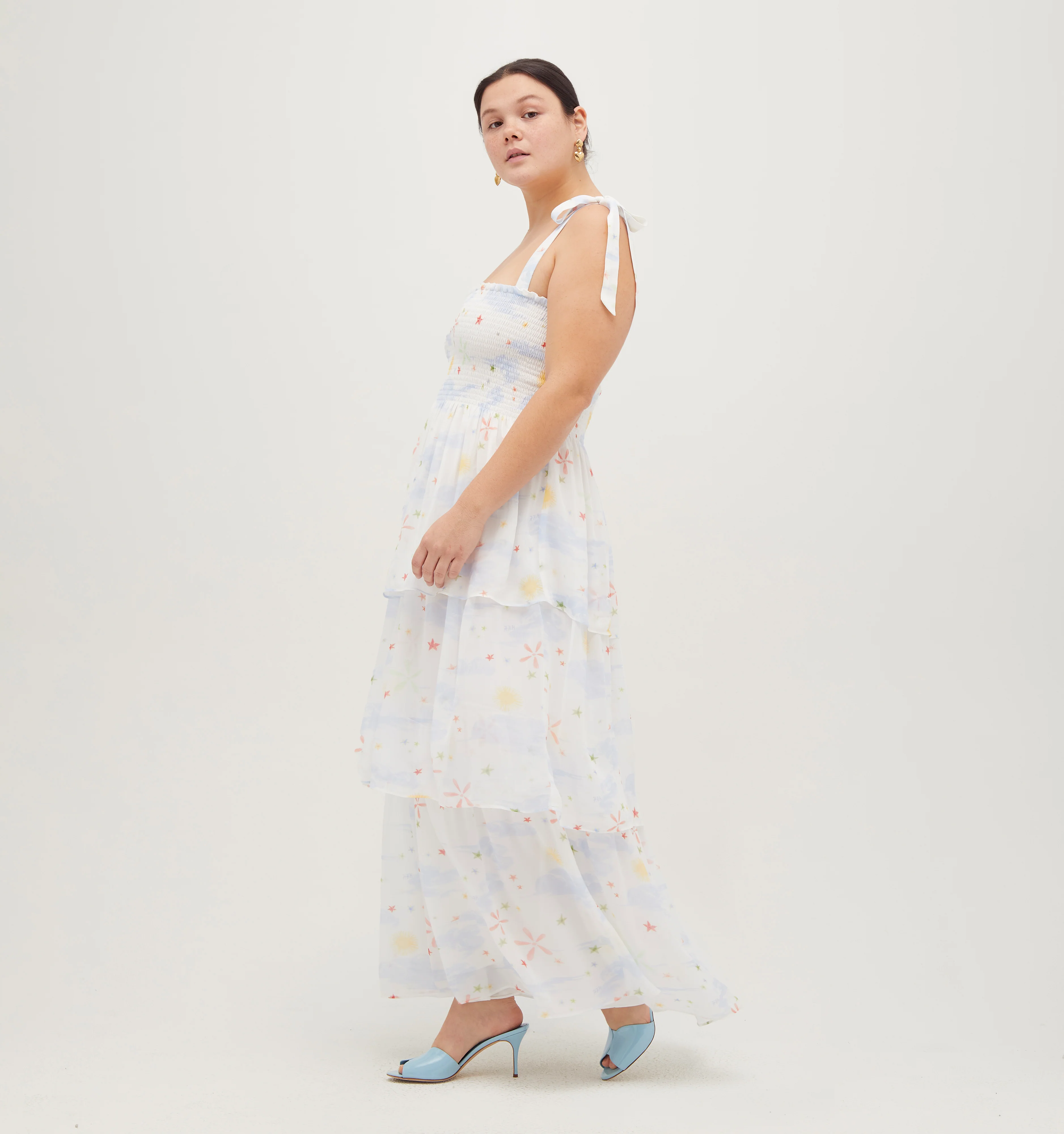 The Elise Nap Dress - Celestial Floral Georgette