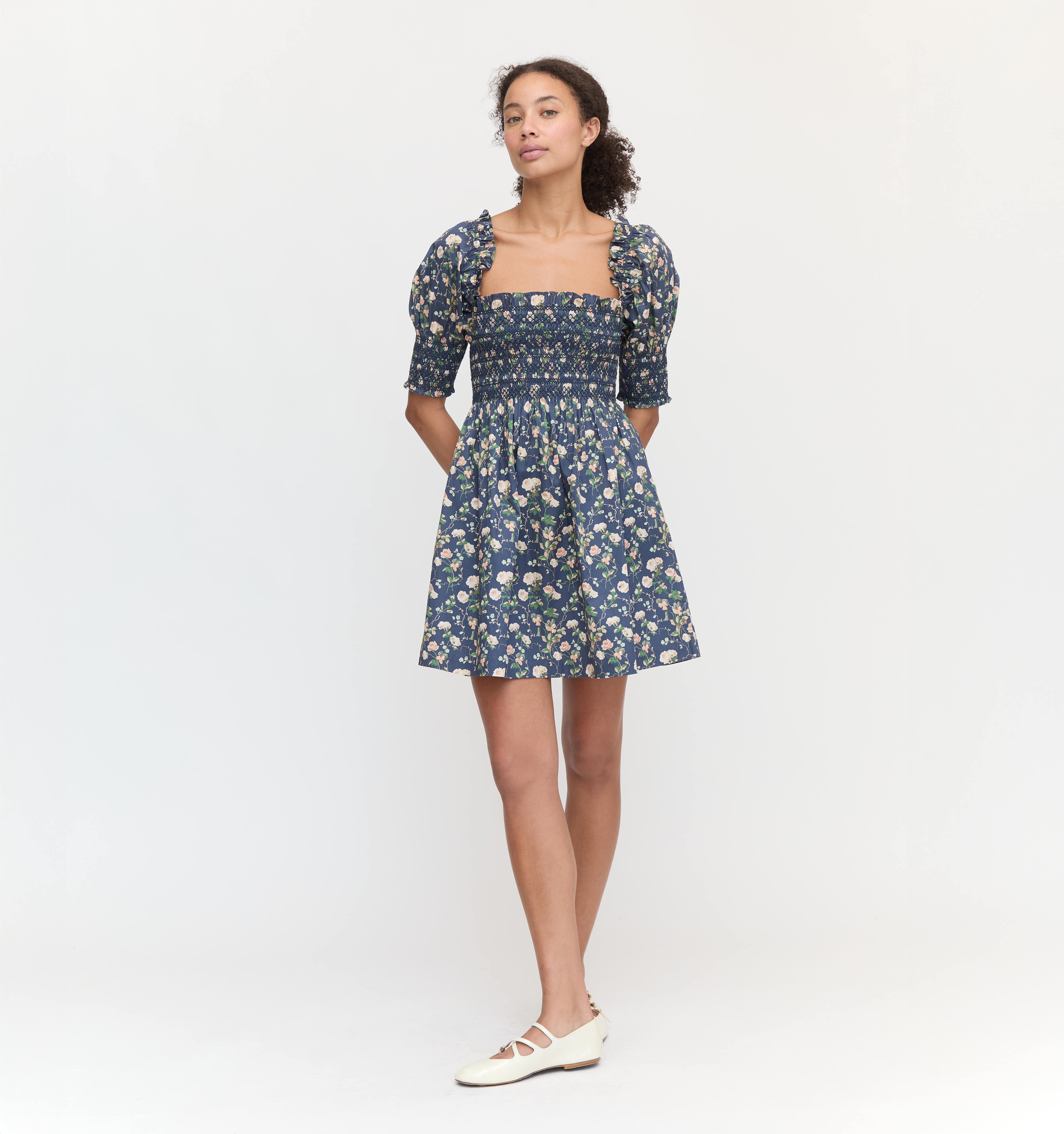 The Lila Nap Dress - Navy Bluebonnet
