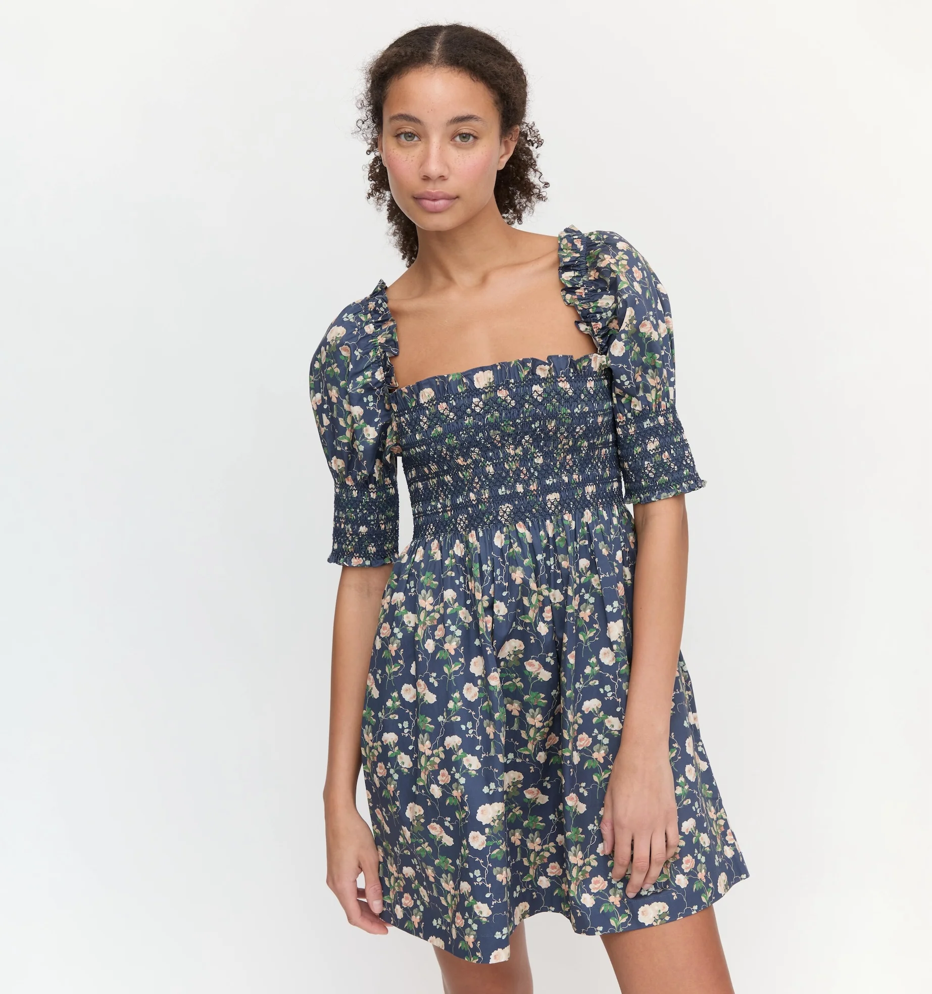 The Lila Nap Dress - Navy Bluebonnet