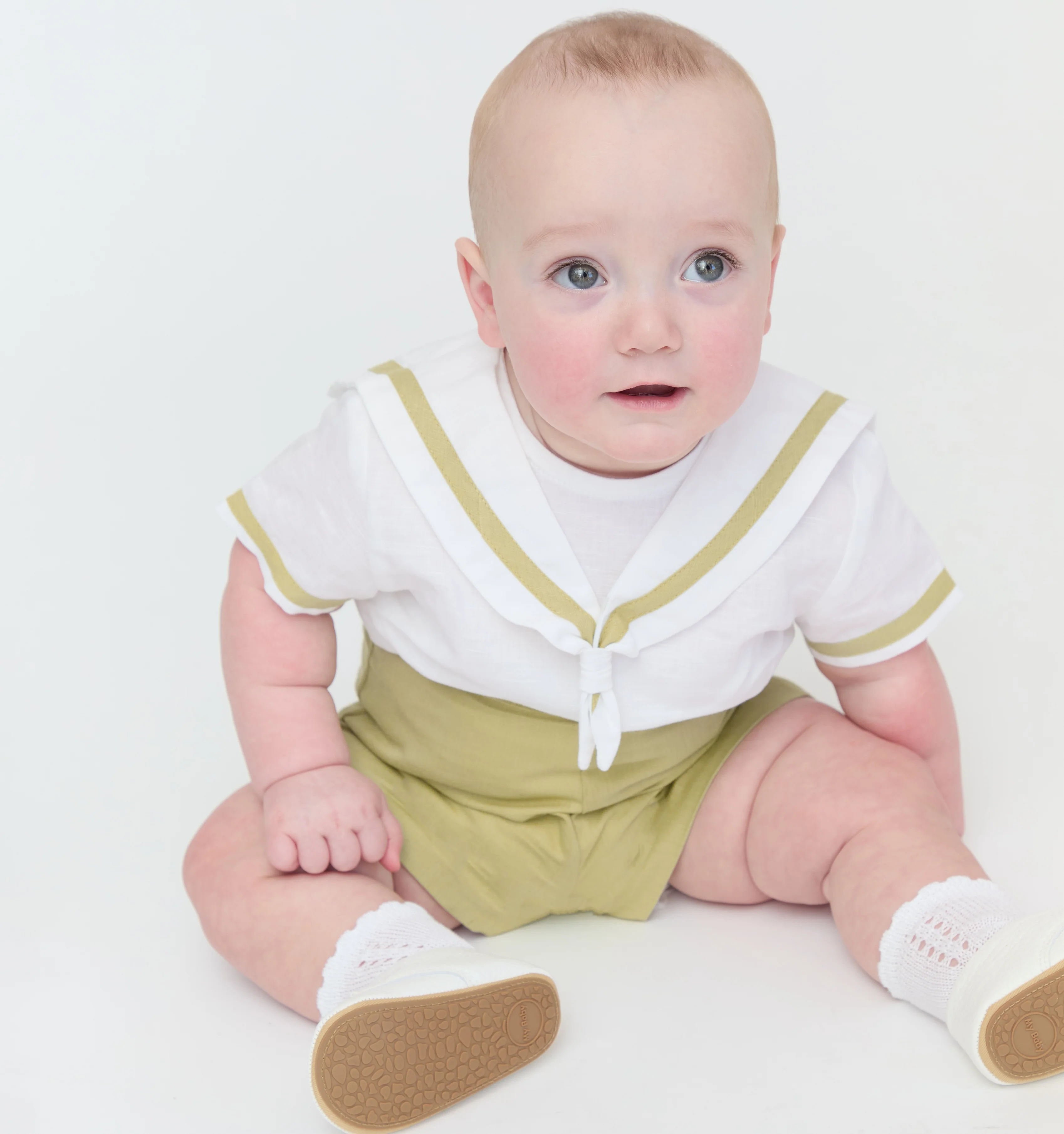 The Hill House x La Coqueta Antonio Baby Boy Set - Pistachio