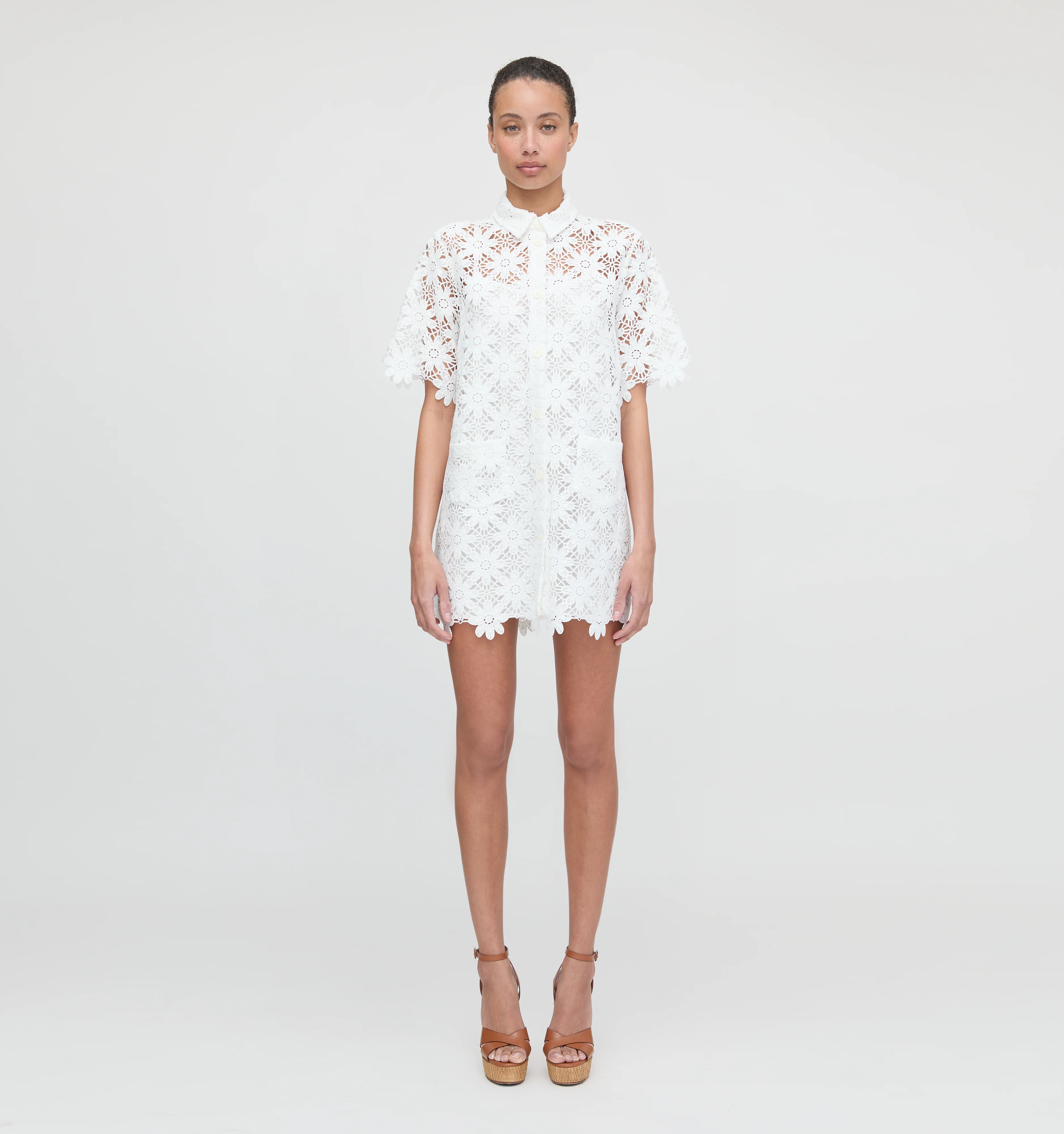 The Victoria Dress - White Daisy Crochet