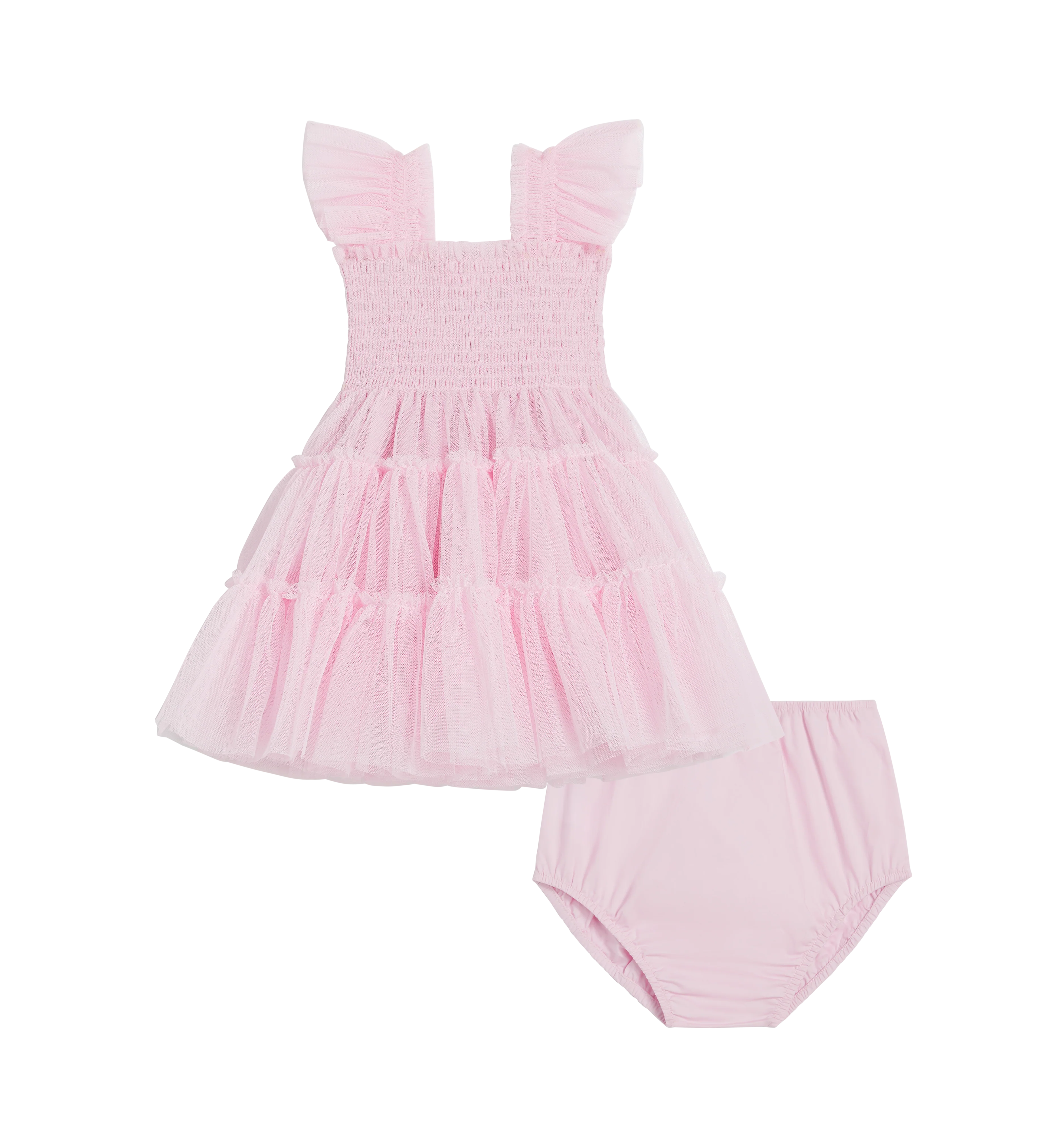 The Baby Tulle Ellie Nap Dress - Pink Tulle