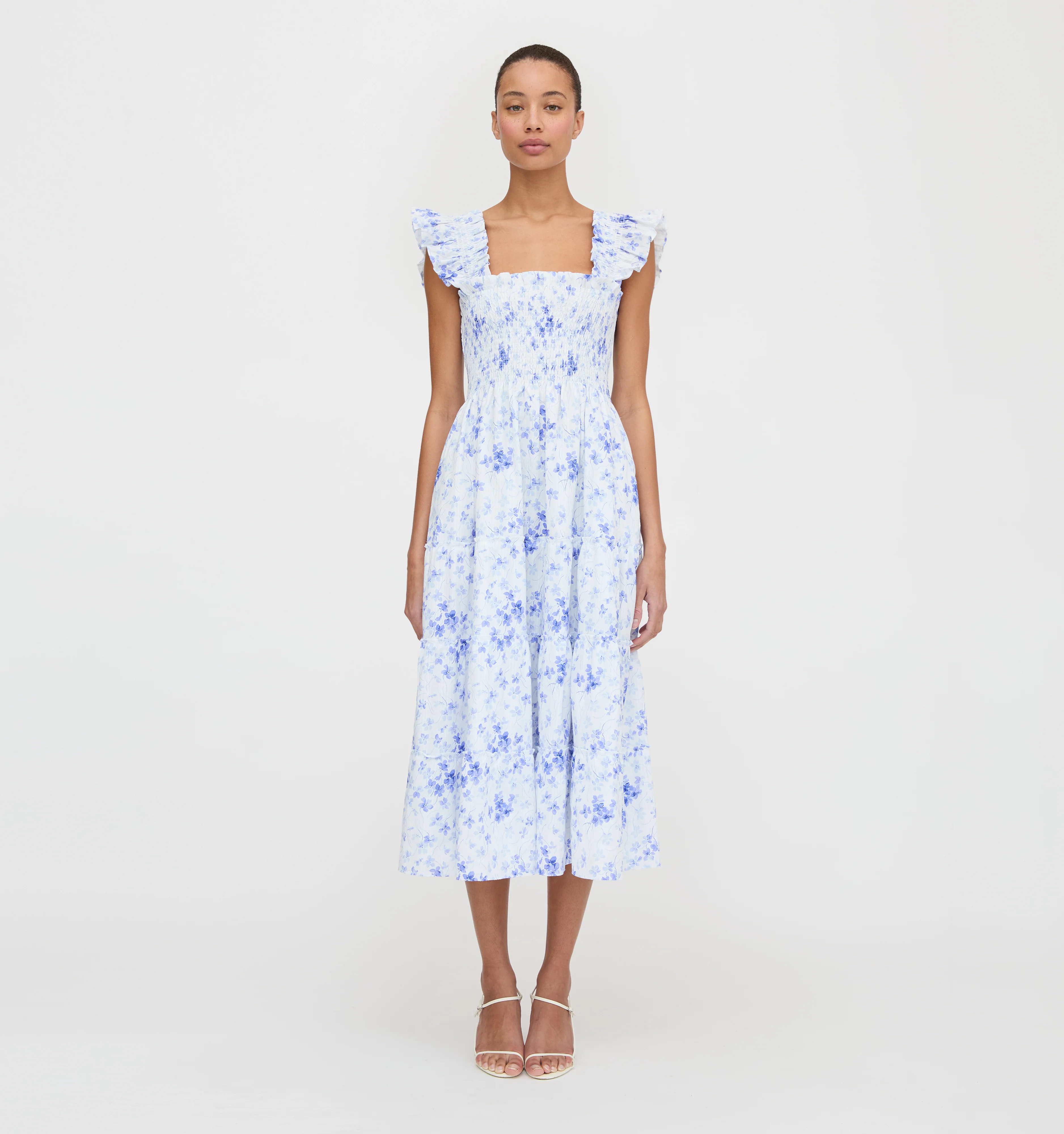 The Ellie Nap Dress - Blue Sweet Peas