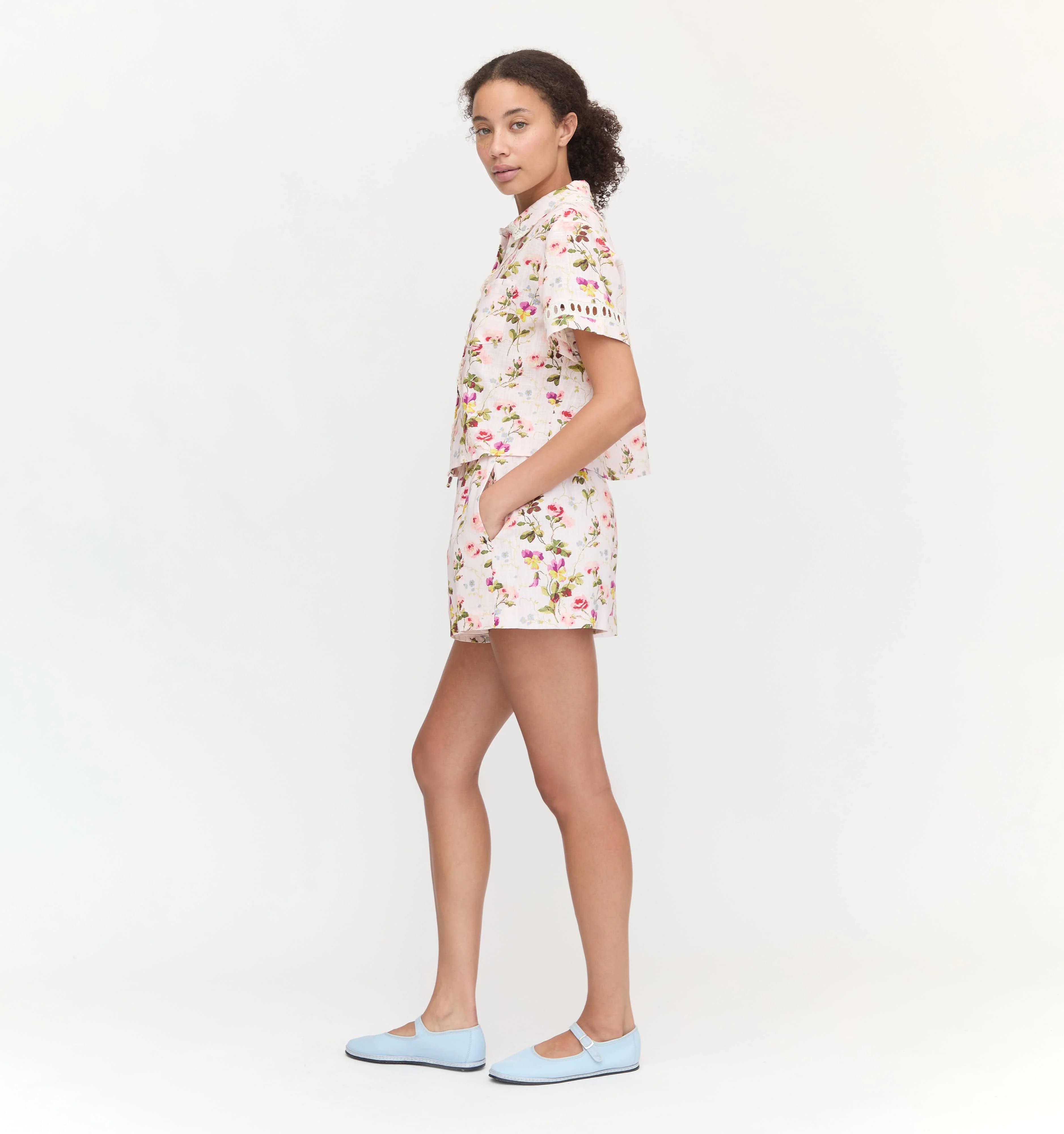 The Annette Top - Pink Bluebonnet