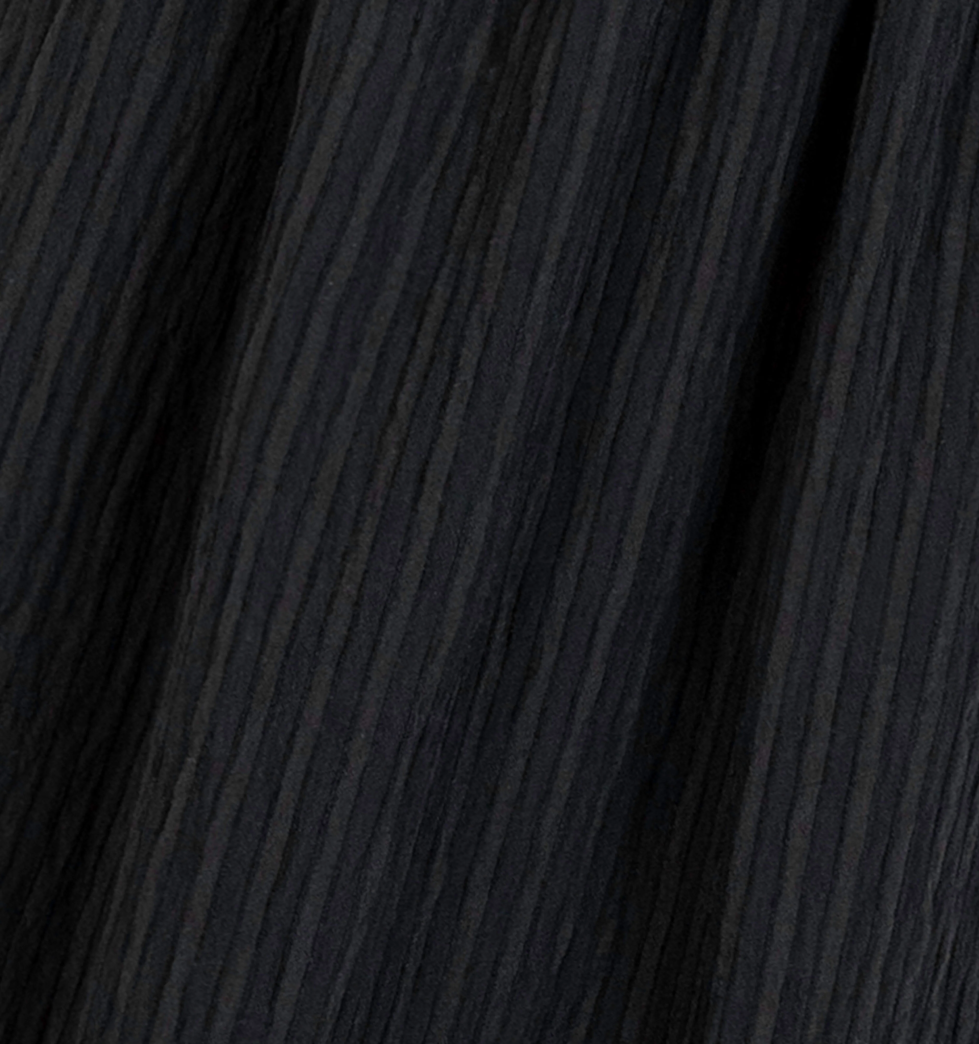 The Cosima Nap Dress - Black Tonal Seersucker