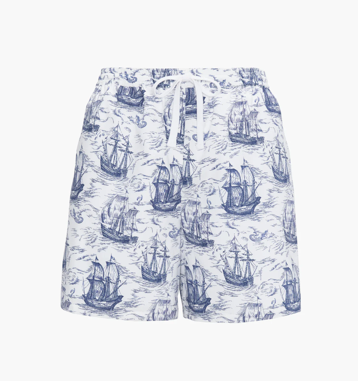 The Leo Shorts - Navy Mariner's Toile