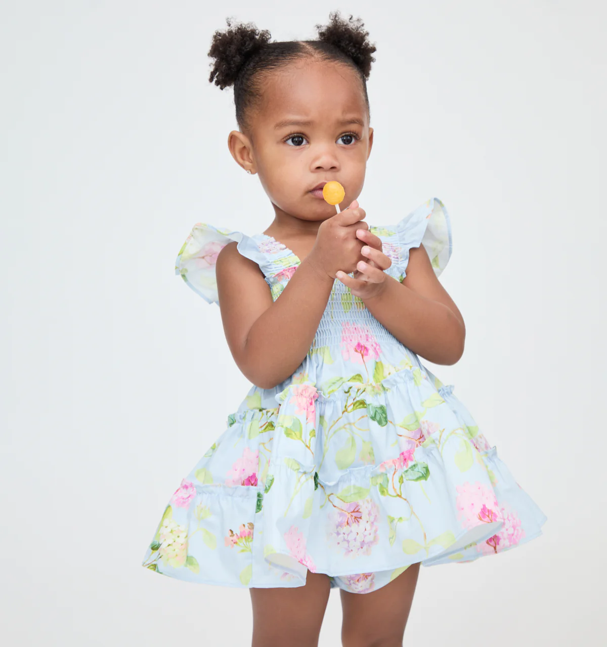 The Baby Ellie Nap Dress - Hydrangea Chintz