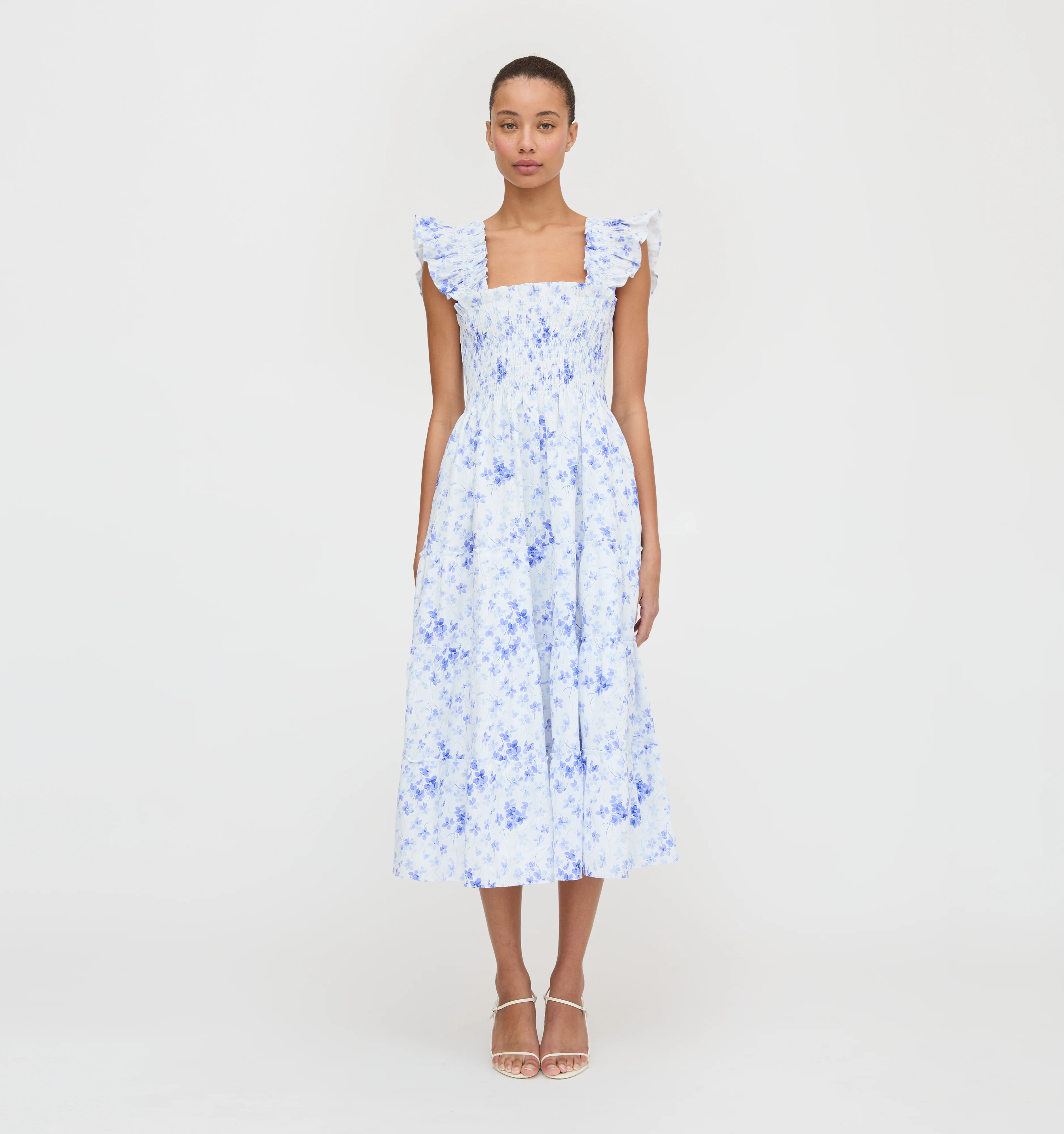 The Ellie Nap Dress - Blue Sweet Peas