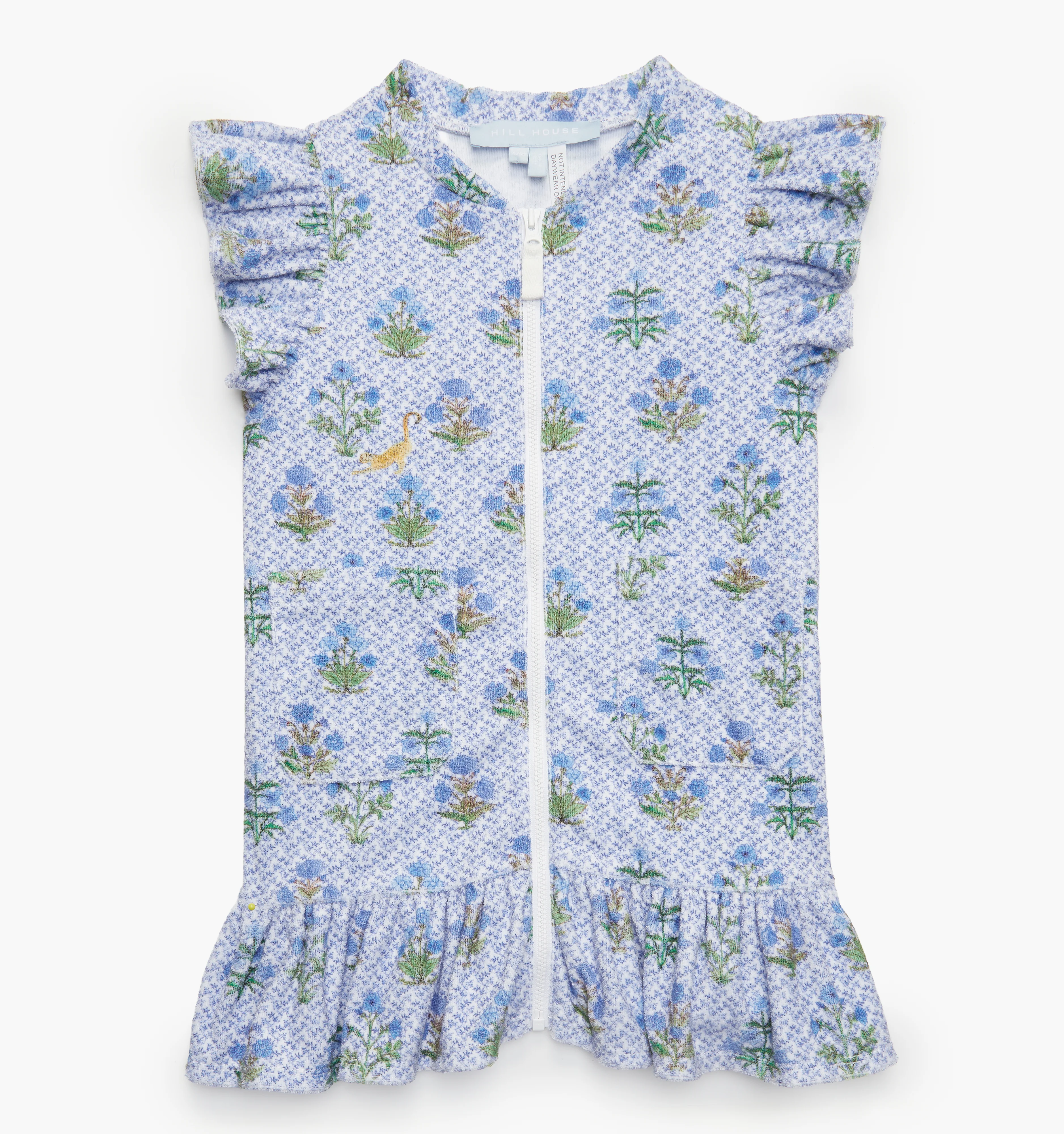 The Baby Frankie Beach Dress - Blue Block Print