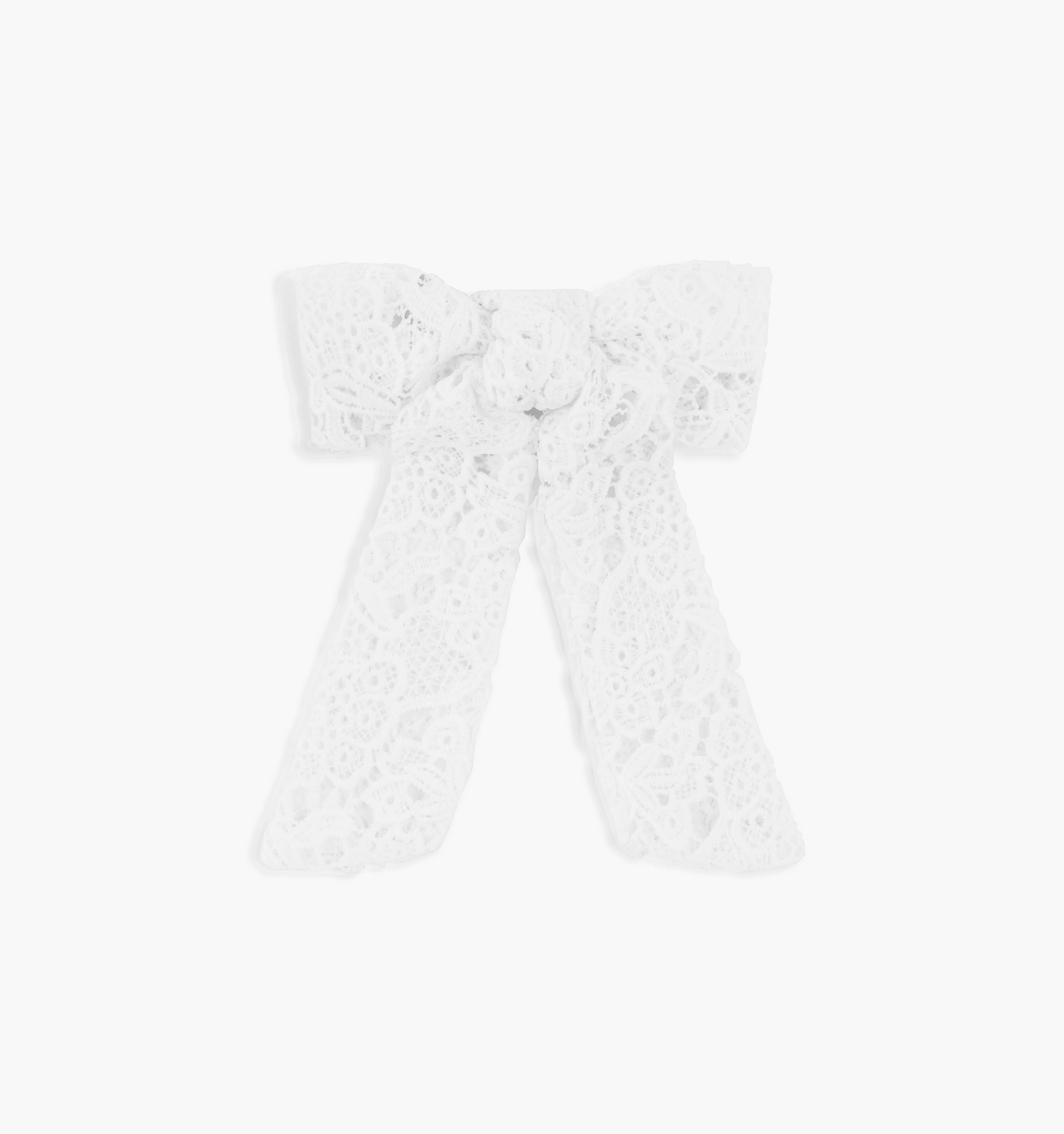 The Belle Bow - White Lace