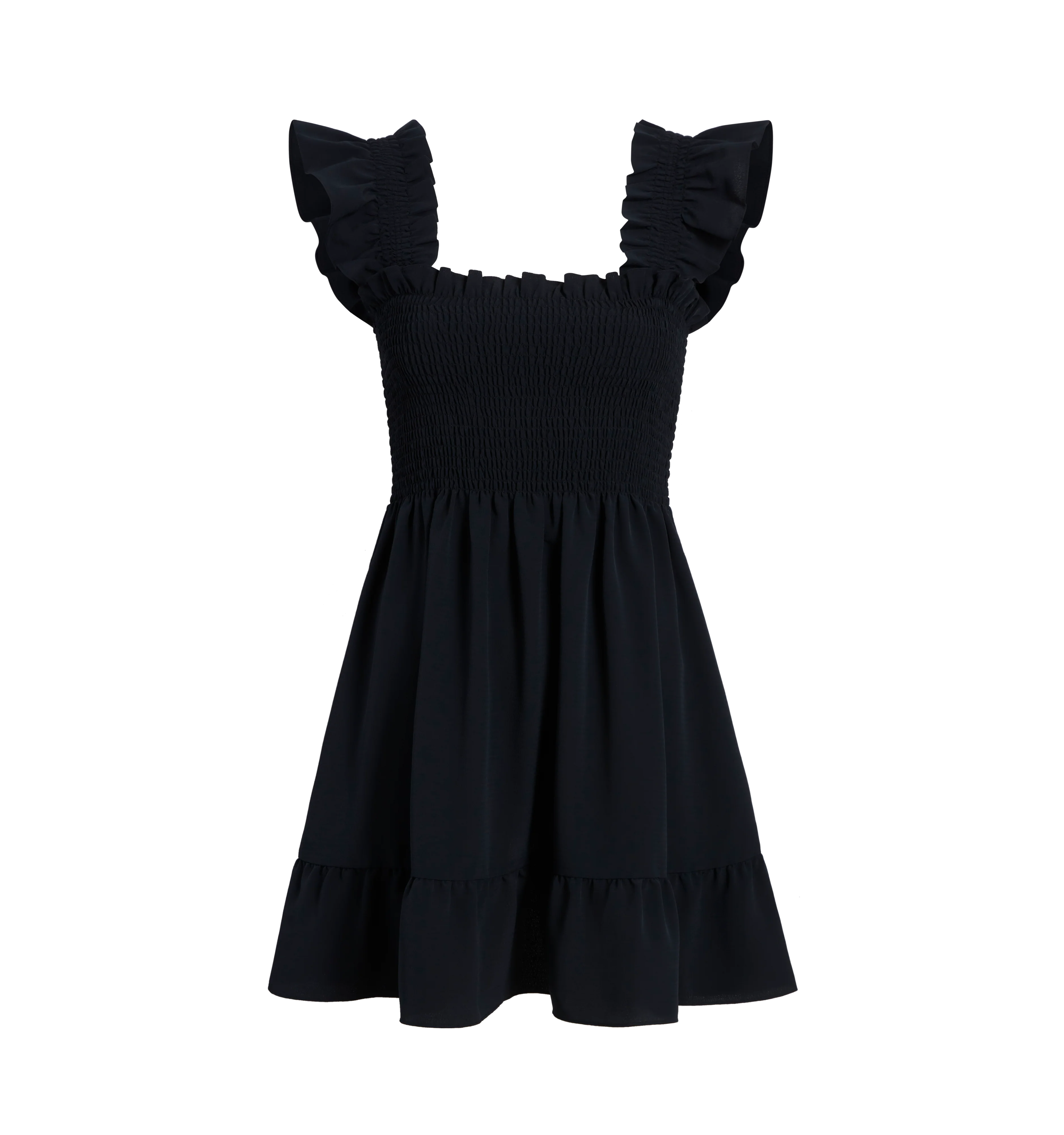 The Elizabeth Nap Dress - Black Crepe