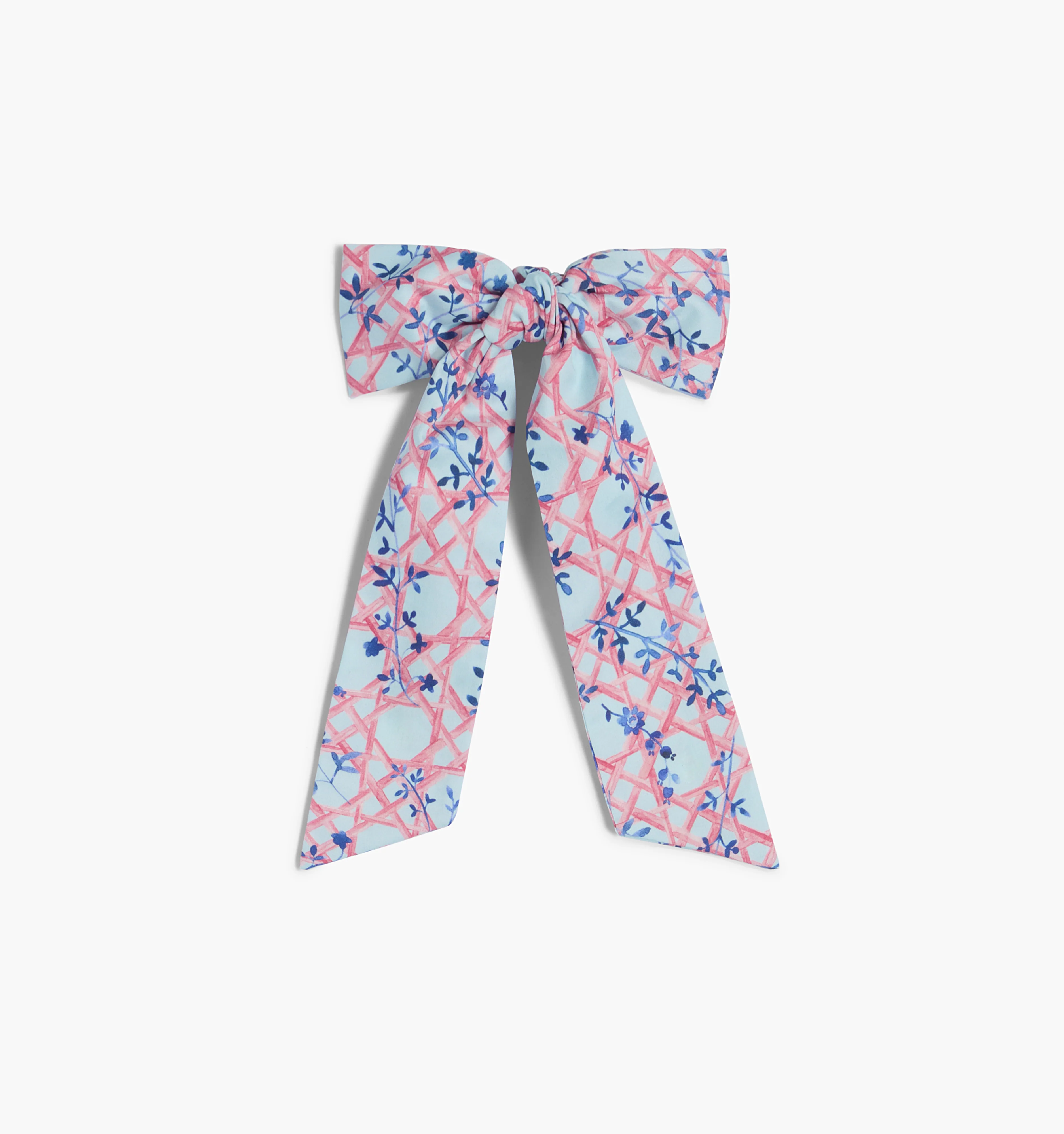 The Belle Bow - Pink Basketweave Vine