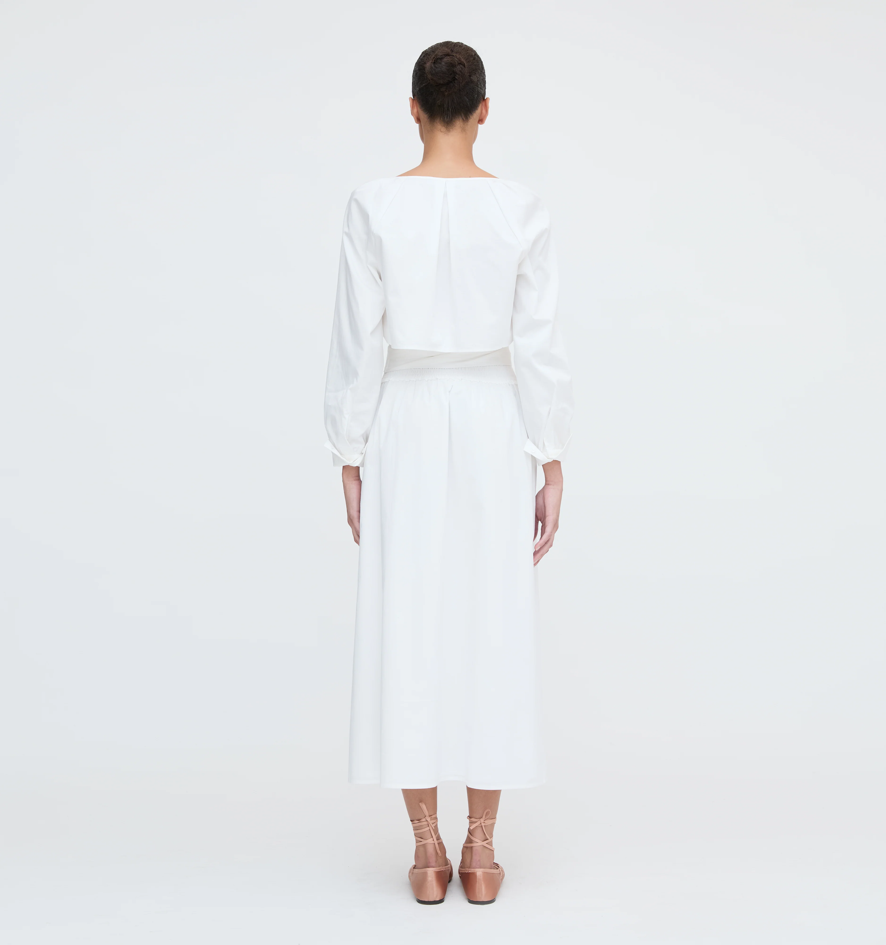 The Delphine Nap Skirt - White