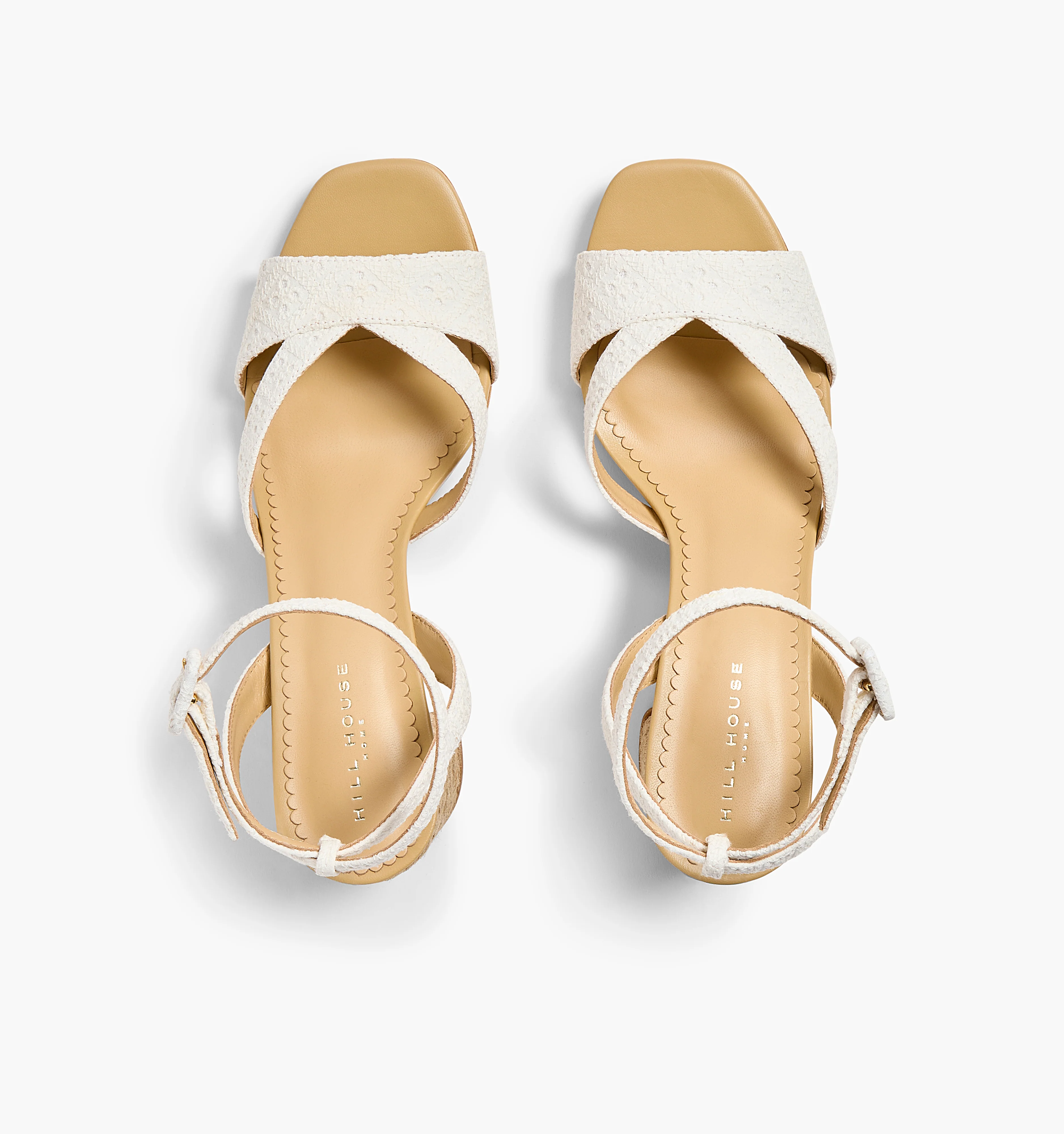 The Lafayette Sandal - White Eyelet