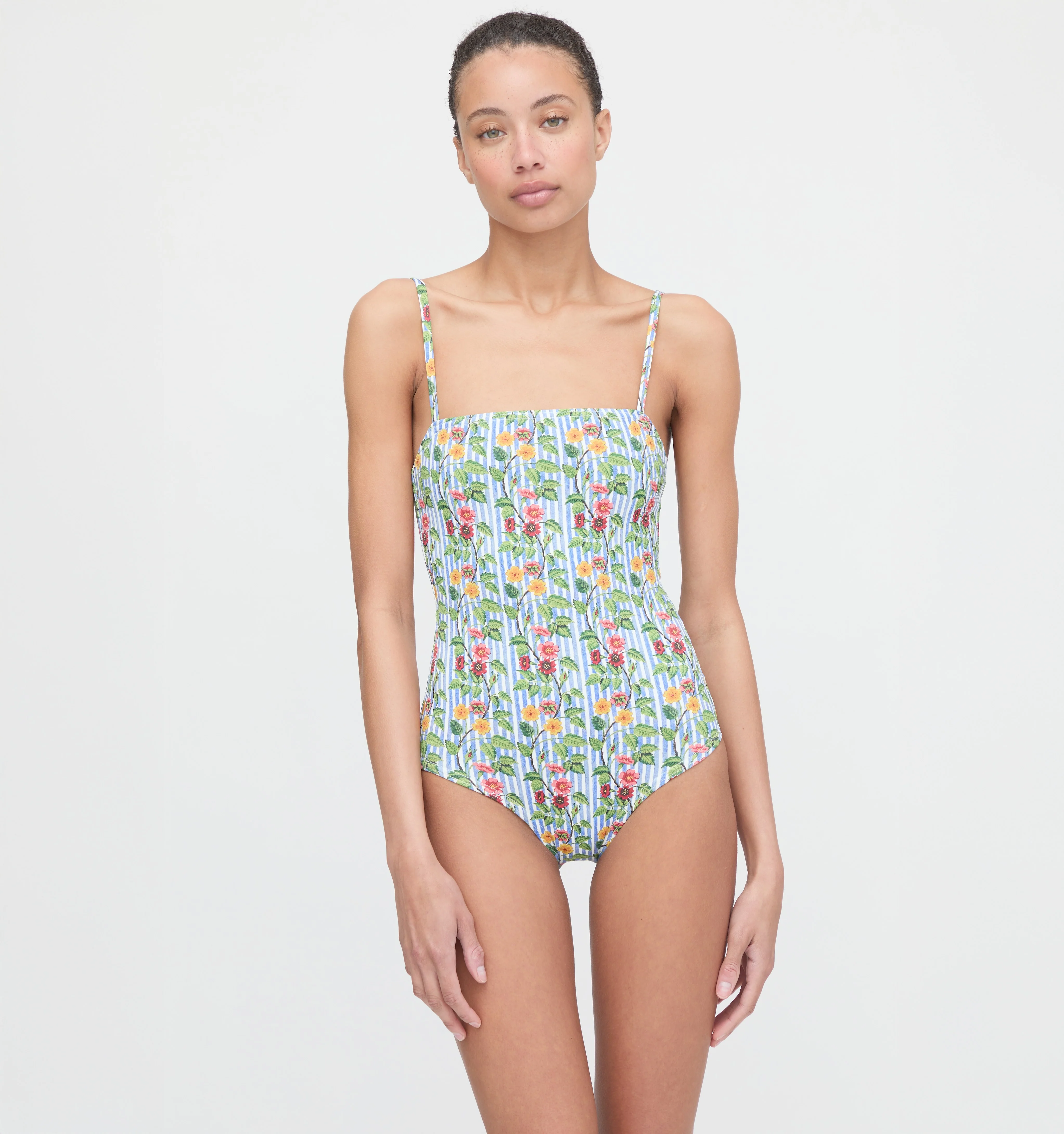 The Giana One Piece - Geranium Stripe
