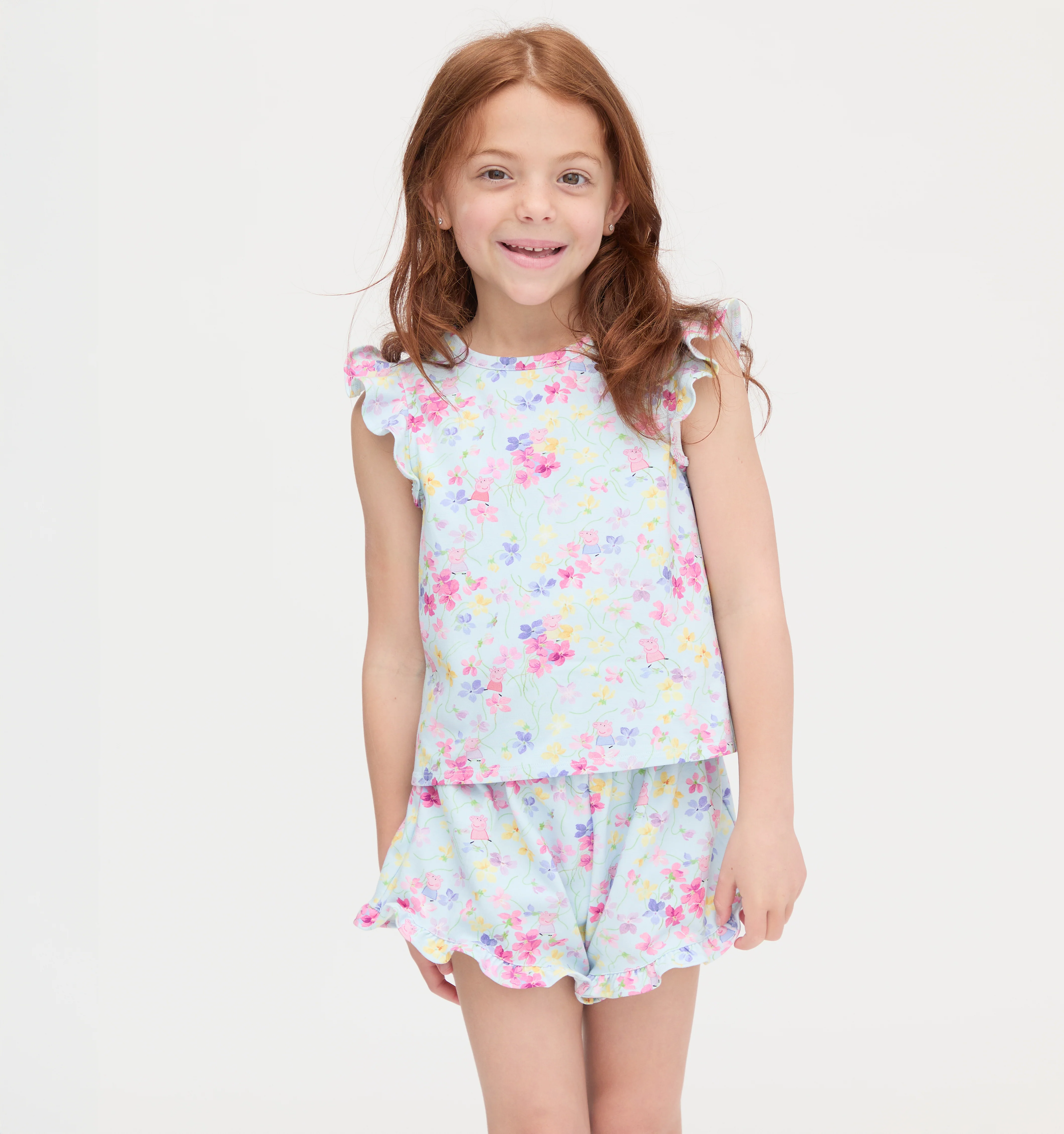 The Peppa Pig Baby Lala Short Set - Multi Floral