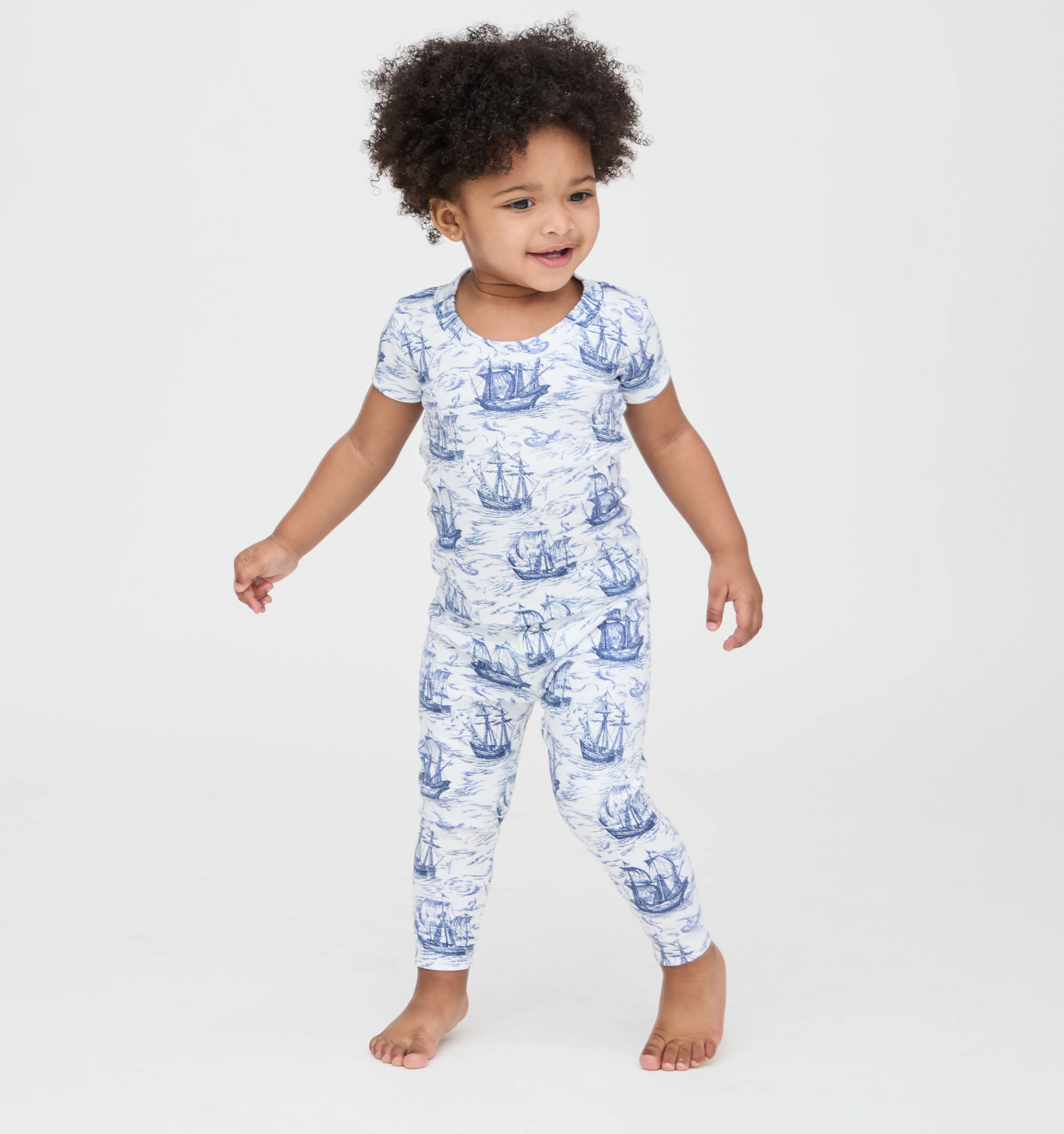 The Baby PJ Set - Navy Mariner's Toile
