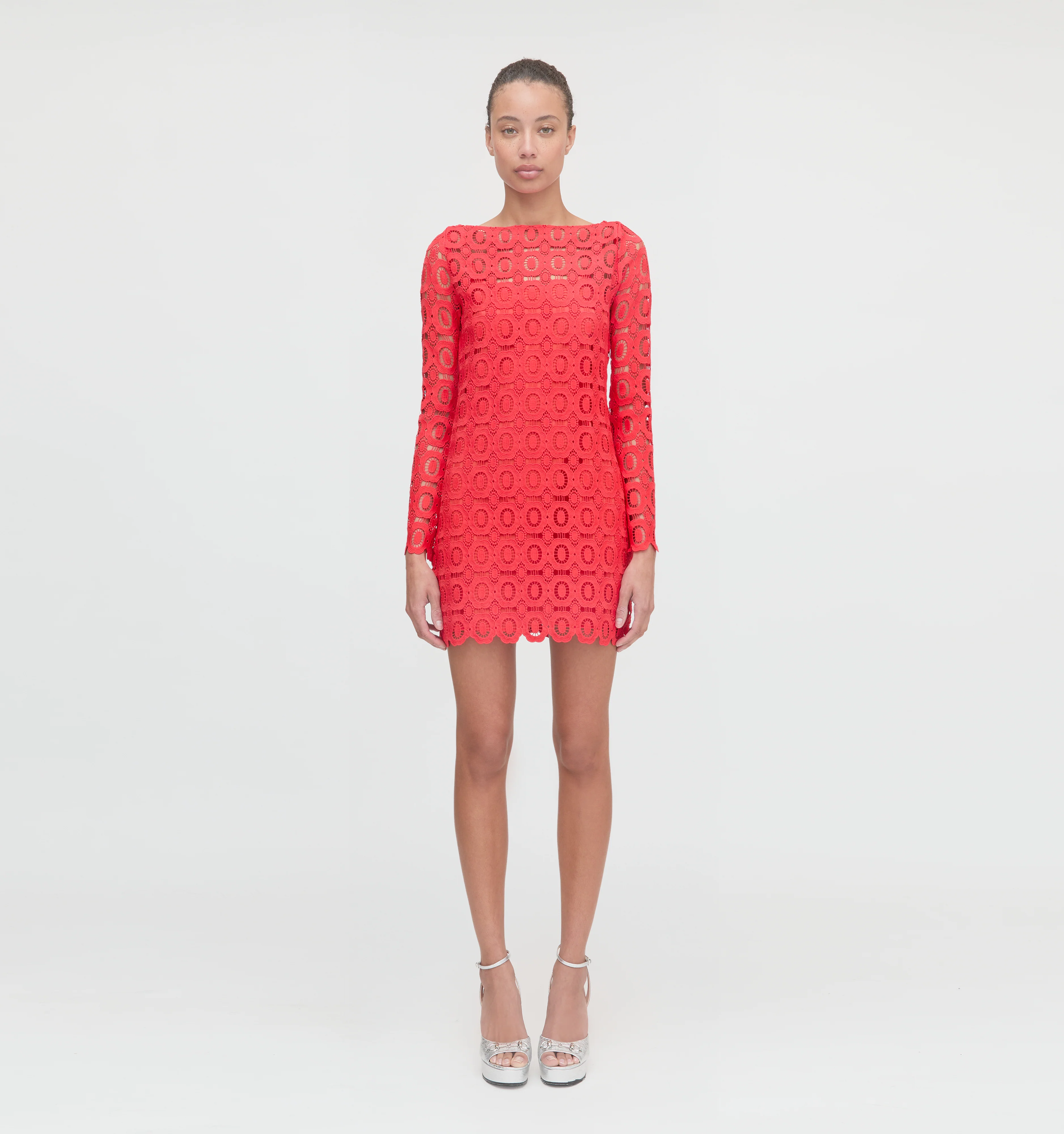 The Eliza Mini Dress - Poppy Lace