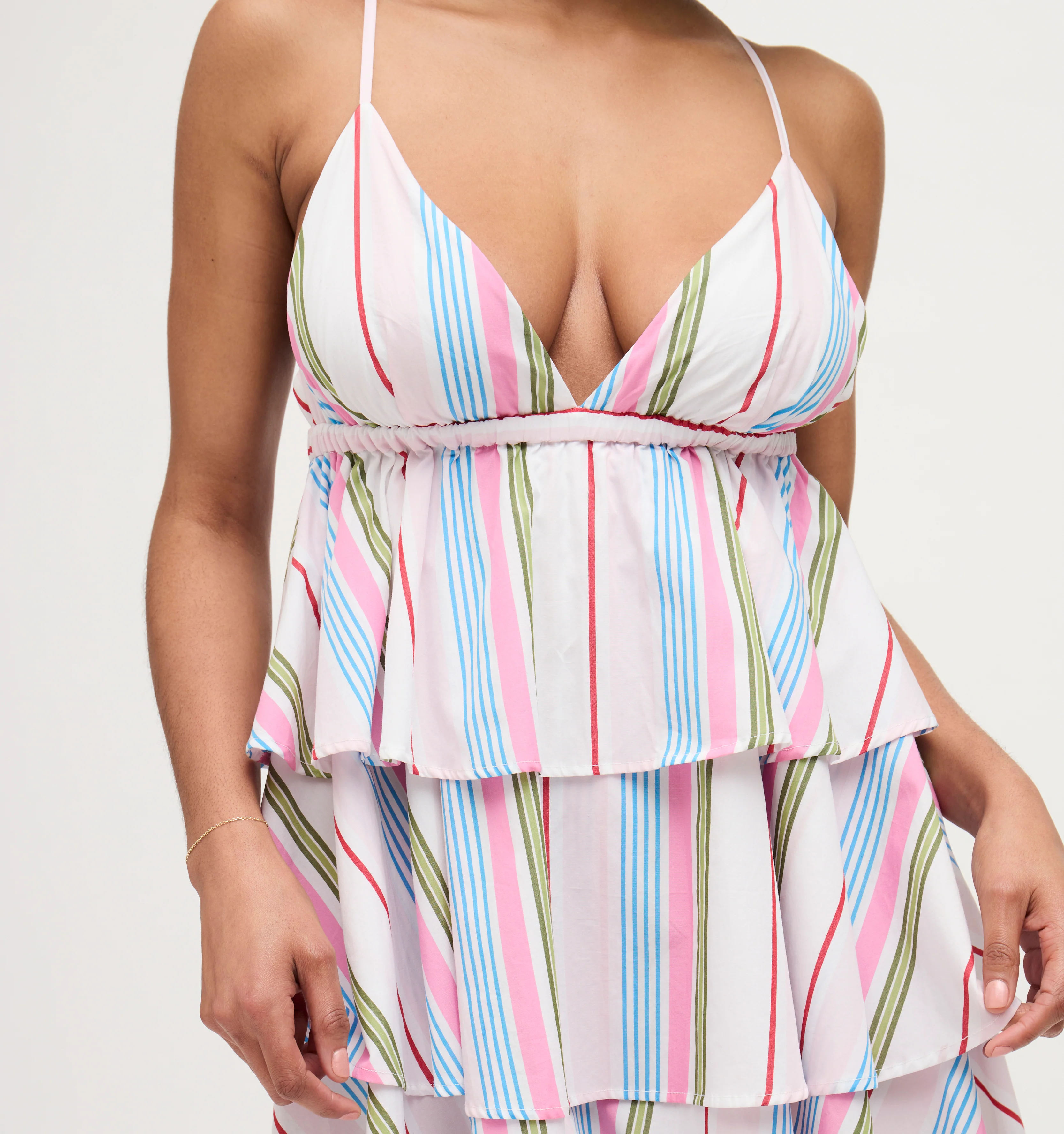 The Gigi Dress - Rainbow Stripe