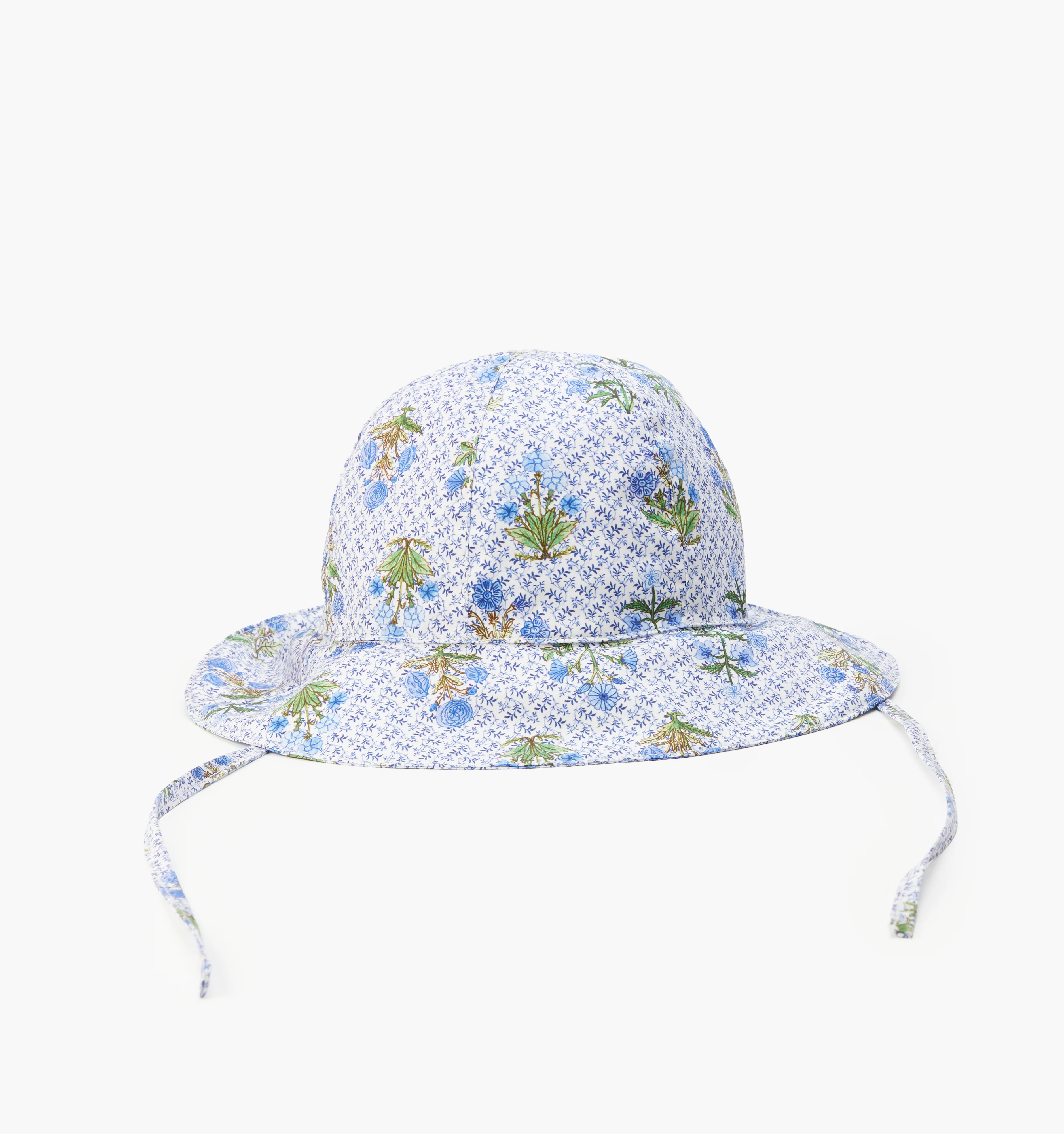 The Baby Sunhat - Blue Block Print