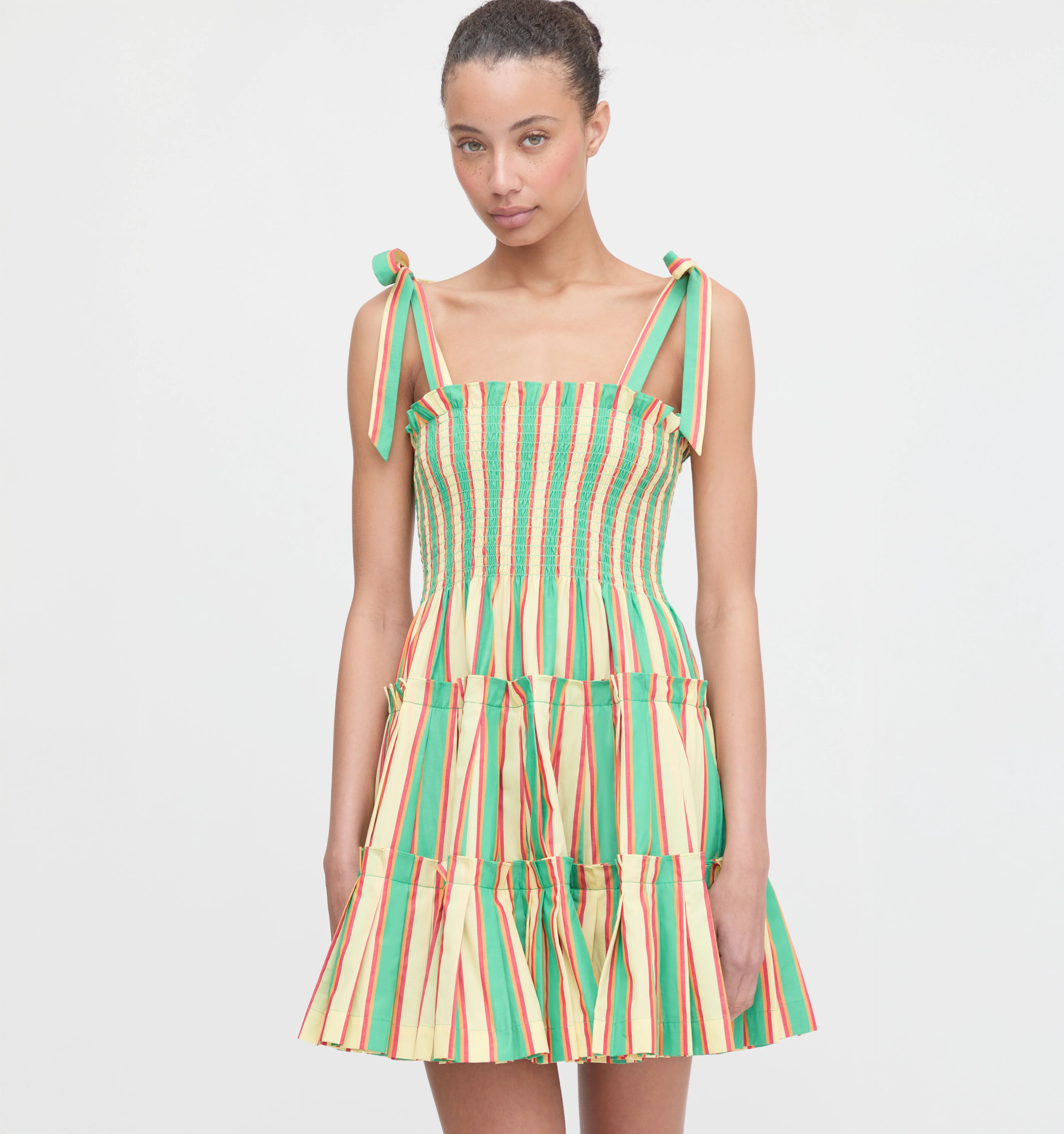The Ribbon Charlotte Nap Dress - Rockhouse Stripe