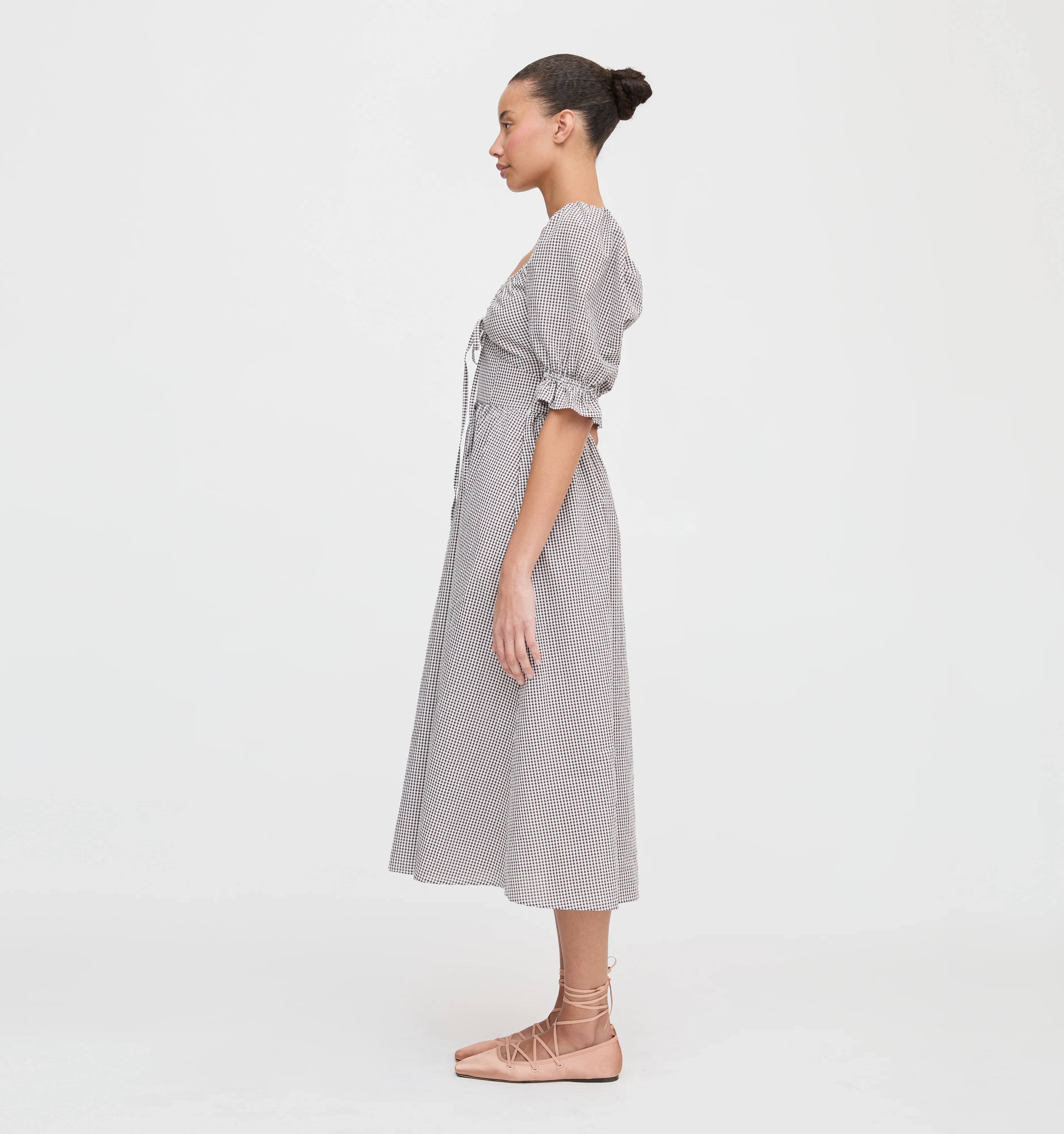 The Ophelia Dress - Chocolate Gingham