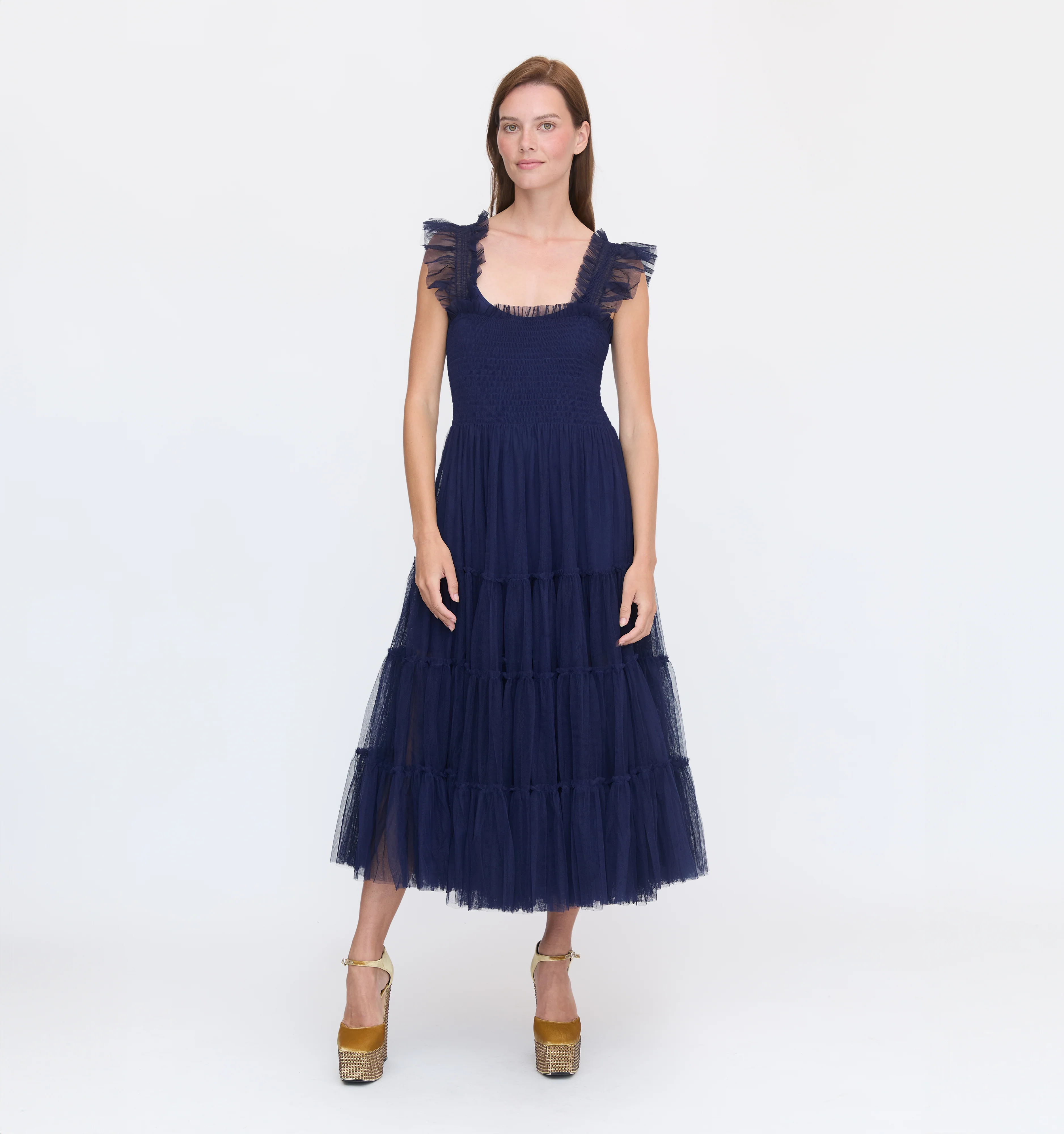 The Tulle Ellie Nap Dress - Navy Tulle
