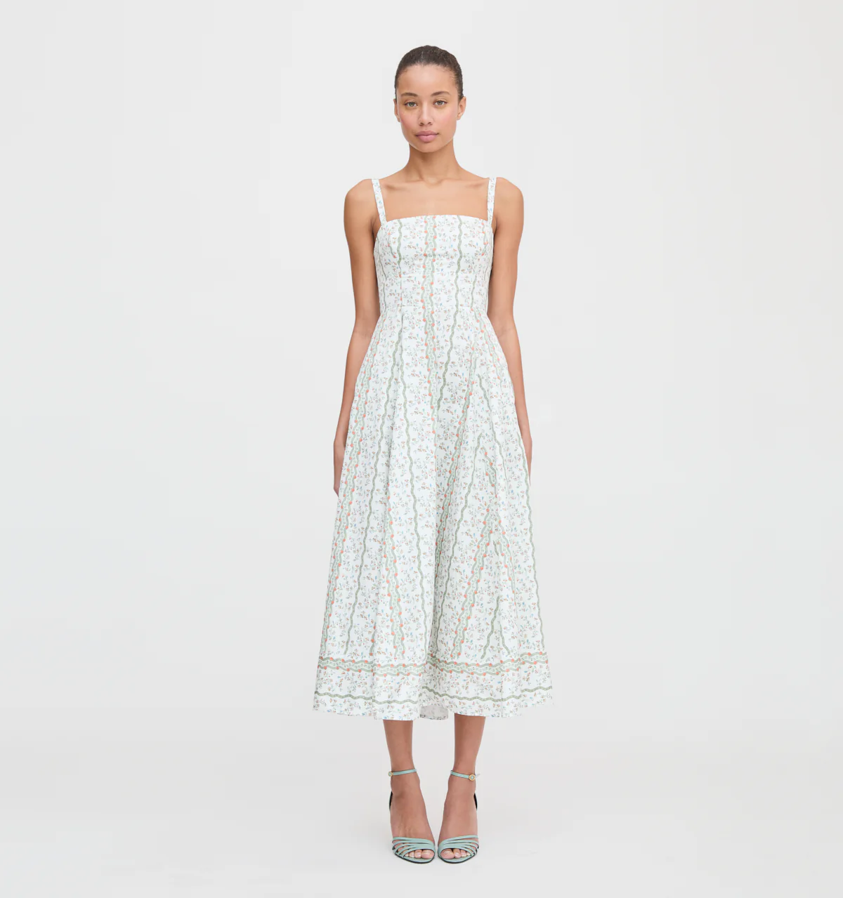 The Margot Dress - Green Provence Floral