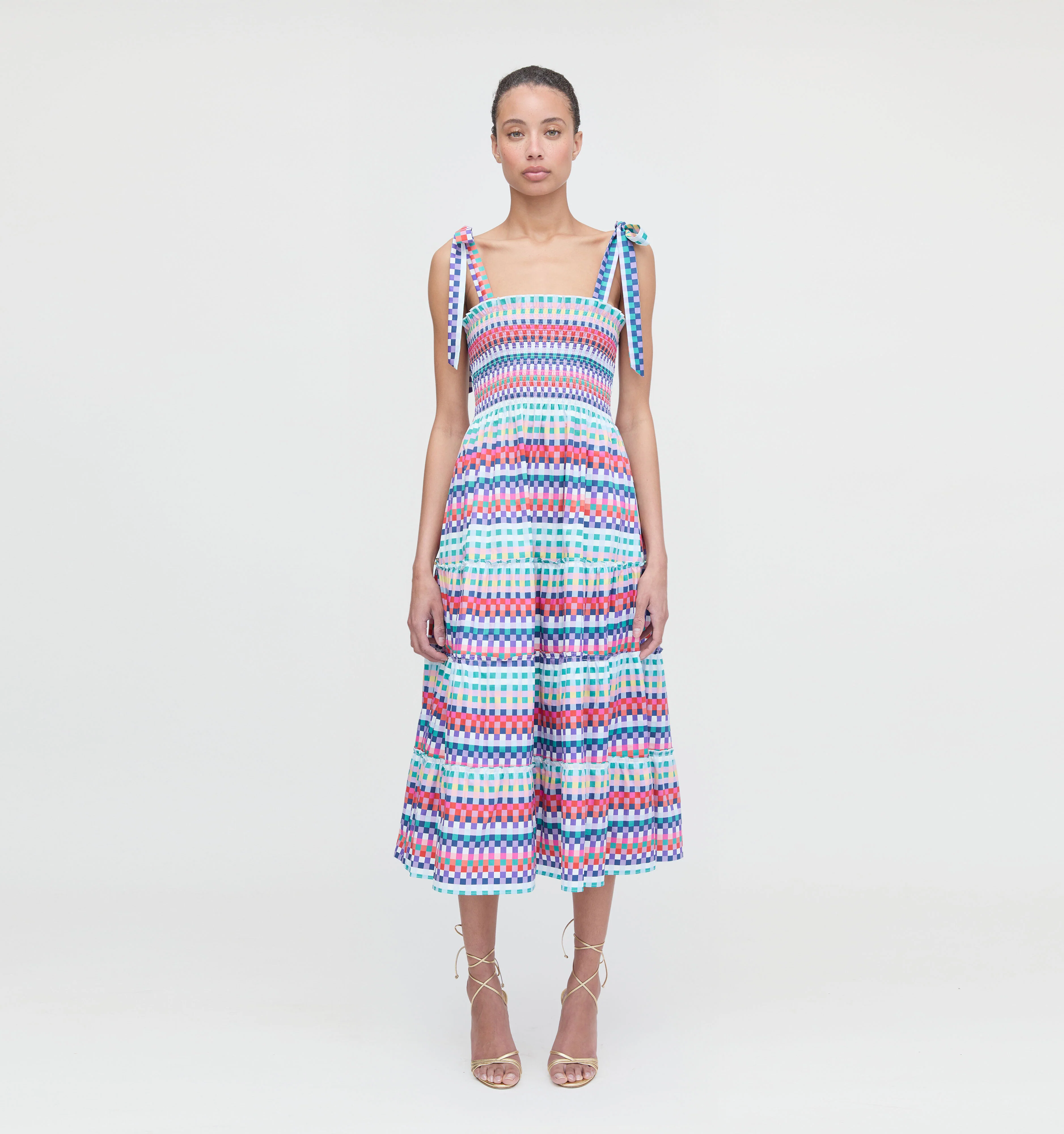 The Ribbon Ellie Nap Dress - Multi Gingham