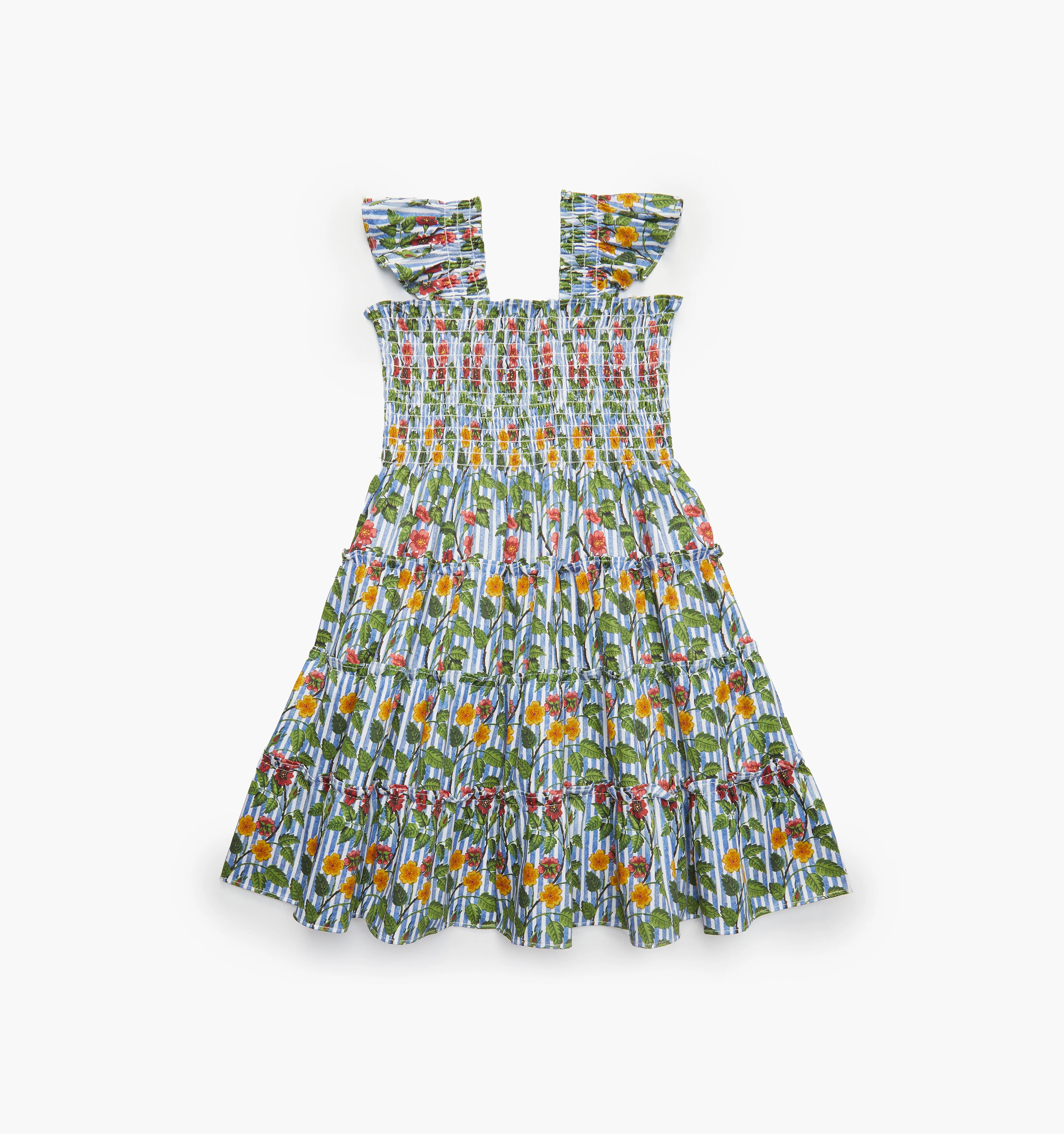 The Tiny Ellie Nap Dress - Geranium Stripe